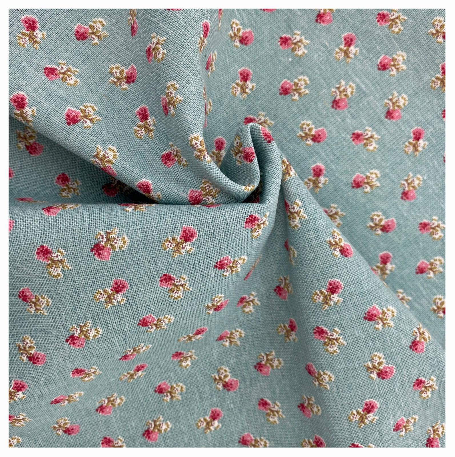 Weckbrodt Coussin décoratif »Alicia« Leinen, bedruckt mit Rosen, floral, geblümt, Kissenhülle ohne Füllung