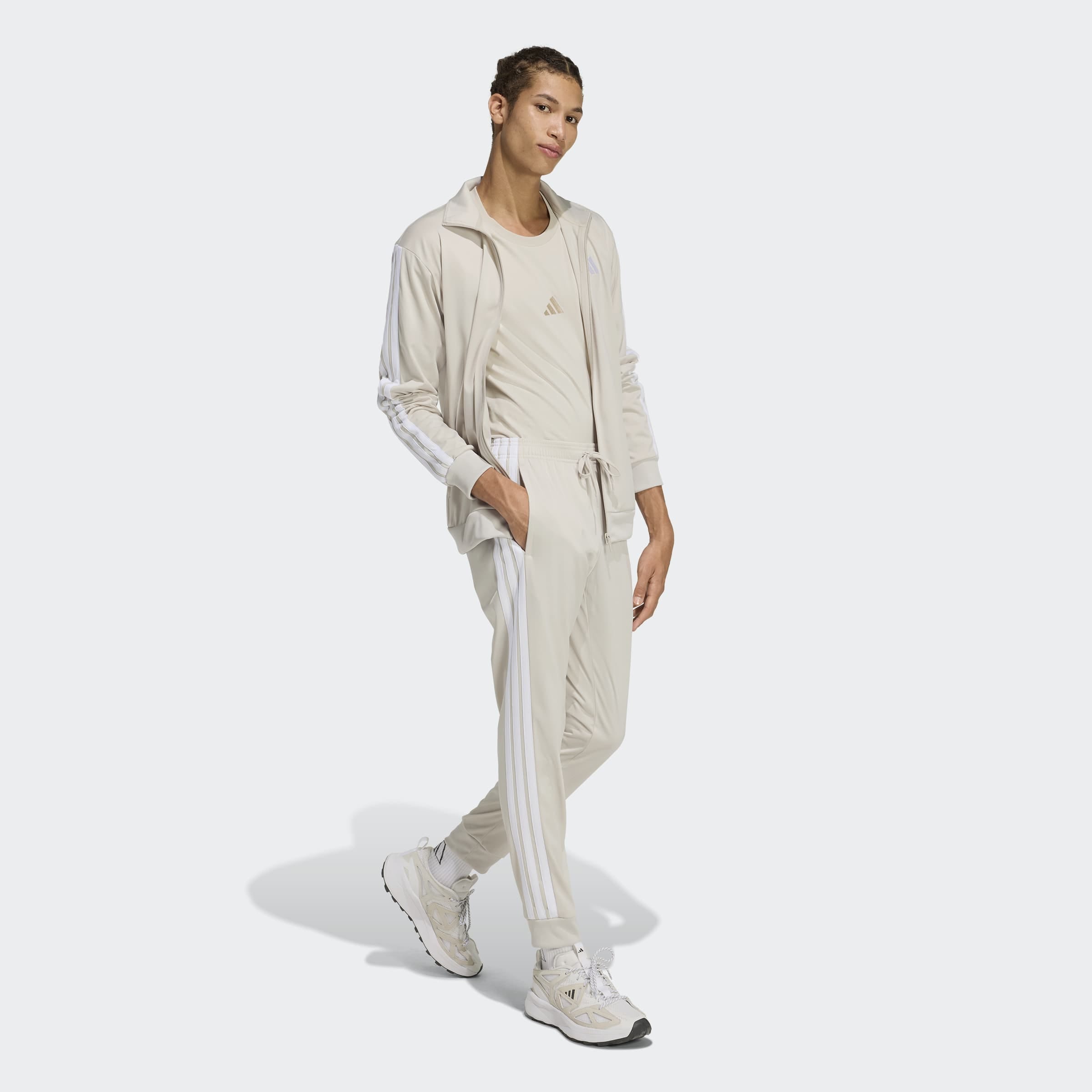 adidas Sportswear Pantalon de sport »3-STREIFEN TRICOT REGULAR TAPERED«