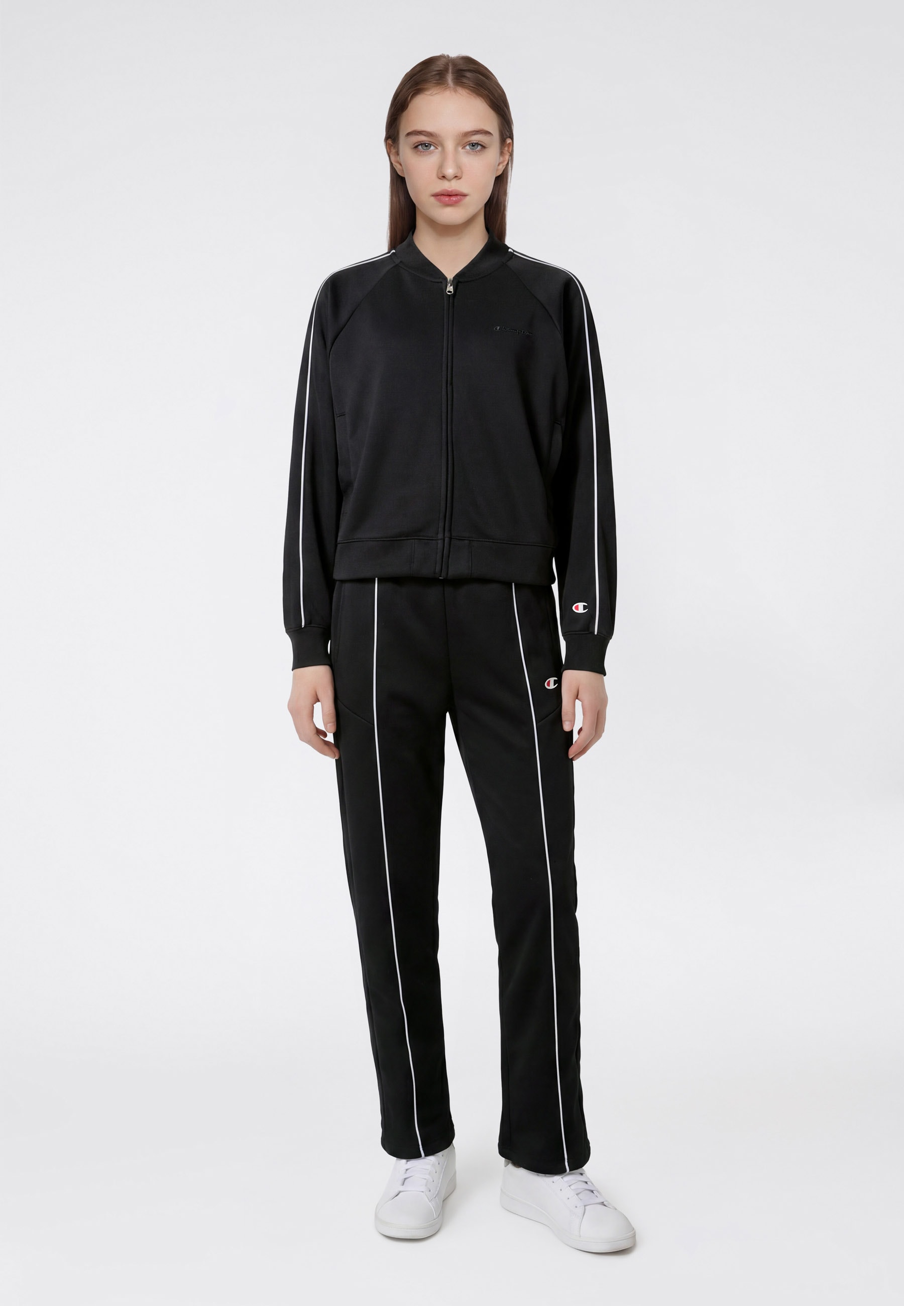 Champion Veste sweat »SPORTWEAR ZIP-UP Loose Fit« avec fermeture éclair intégrale, adapté aux enfants, en polyester