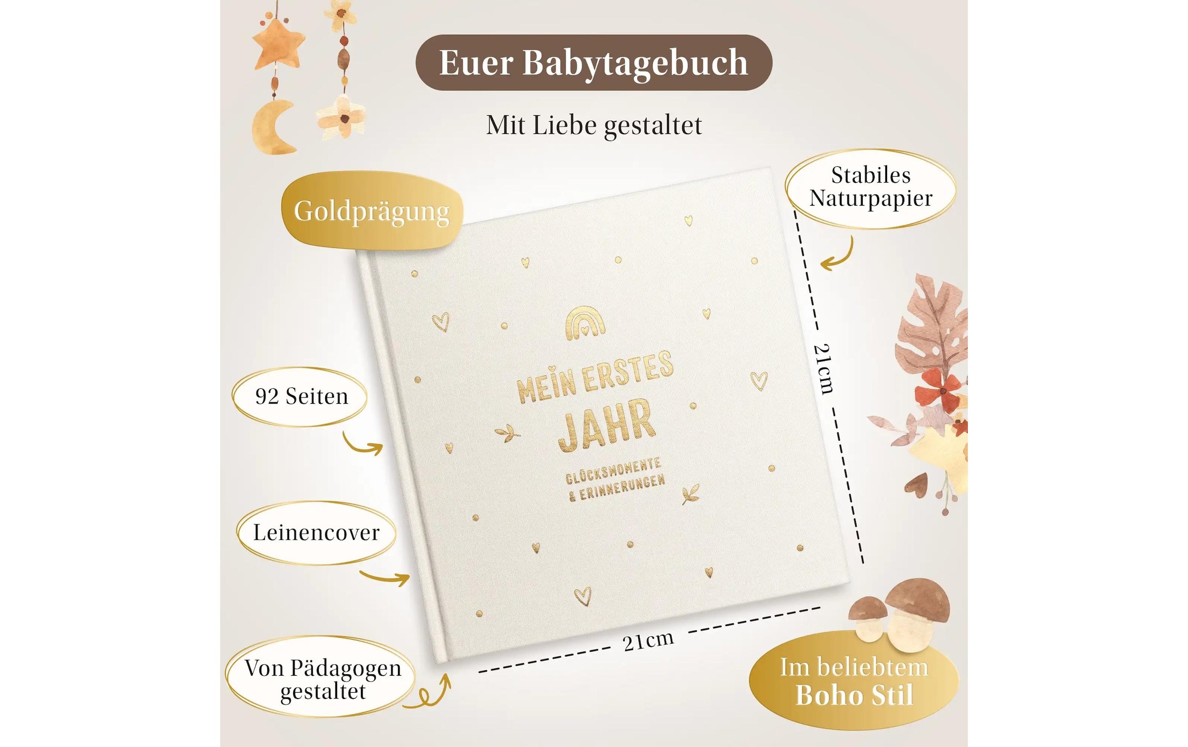   Fotoalbum »Eulentaler Gold Leinen, 92 Seiten«