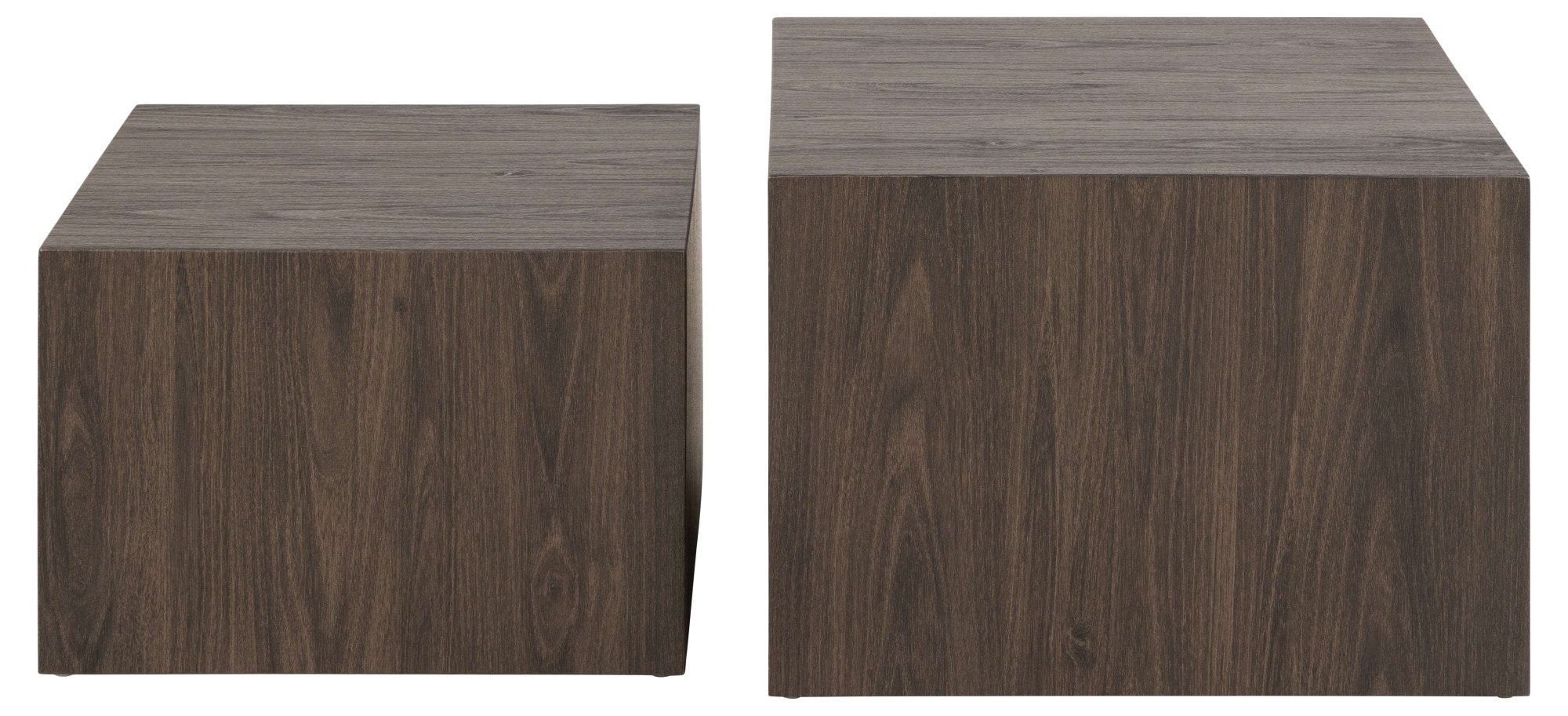 ACTONA GROUP Table basse »Dice« Ensemble, Set de 2 pièces, 2 cuis tlg. Ensemble de tables basses, papier rugueux Schwartz Ocean, 2 pcs, 58x58x40cm