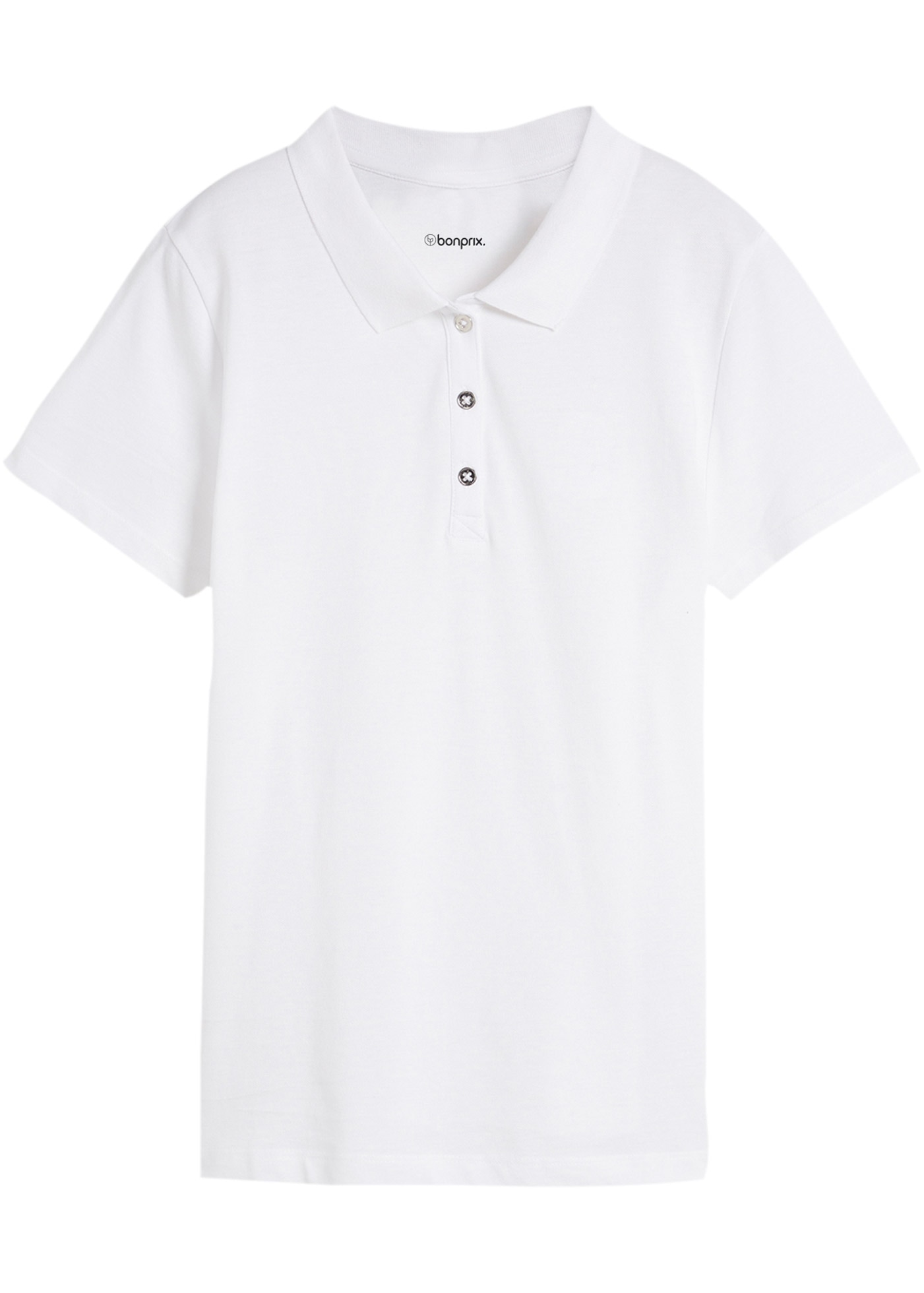 bonprix Poloshirt figurumspielende Passform, Kurzarm-Design, Polokragen