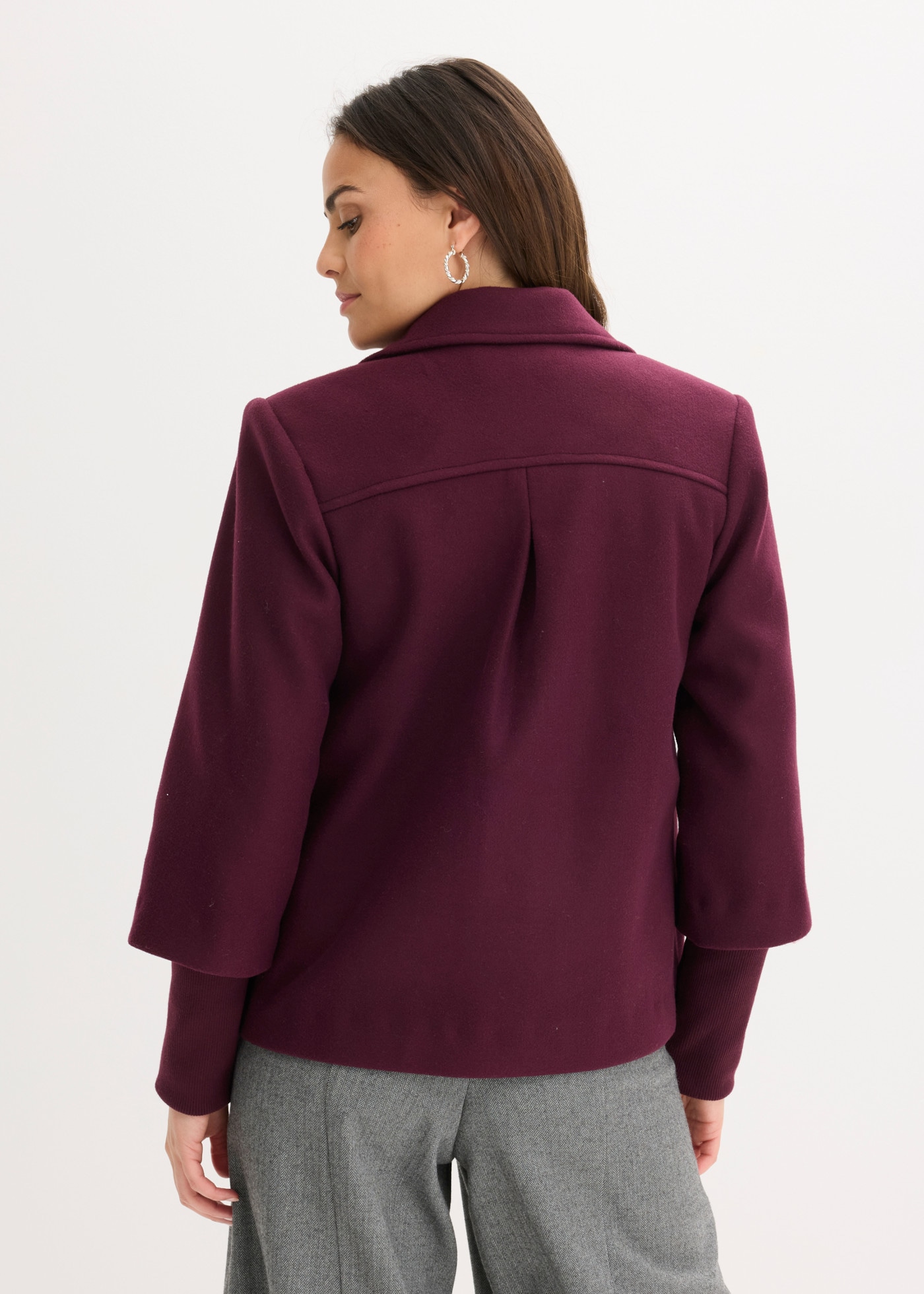 bonprix Caban avec col à revers, coupe régulière, en polyester