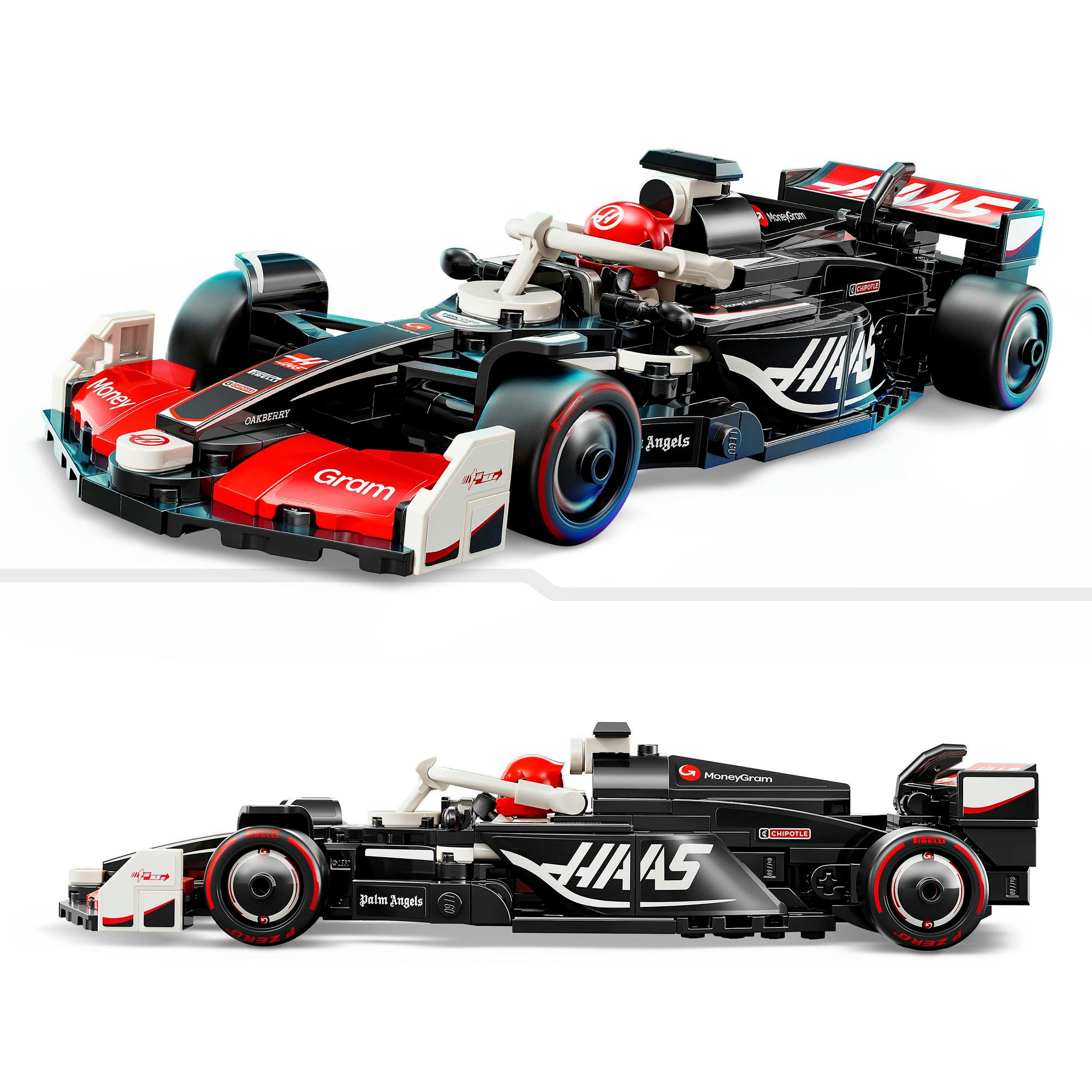 LEGO® Konstruktionsspielsteine »MoneyGram Haas F1® Team VF-24 Rennauto (77250), LEGO® Speed Champions« Made in Europe