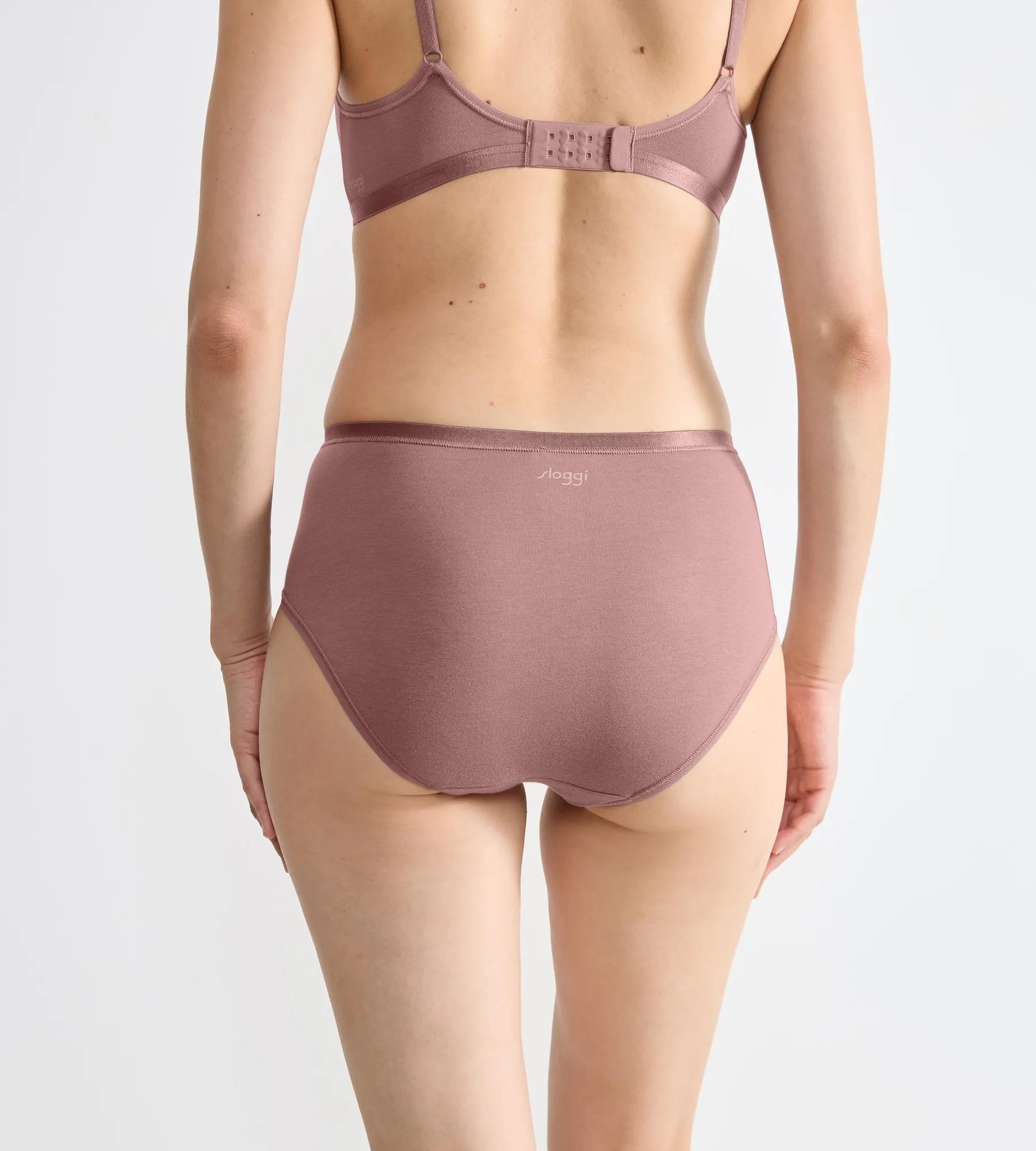 sloggi Midislip »GO Daily Cotton« 3er Pack,  Glanz-Effekt Details, weich, Baumwollmix, bequem, elastisch
