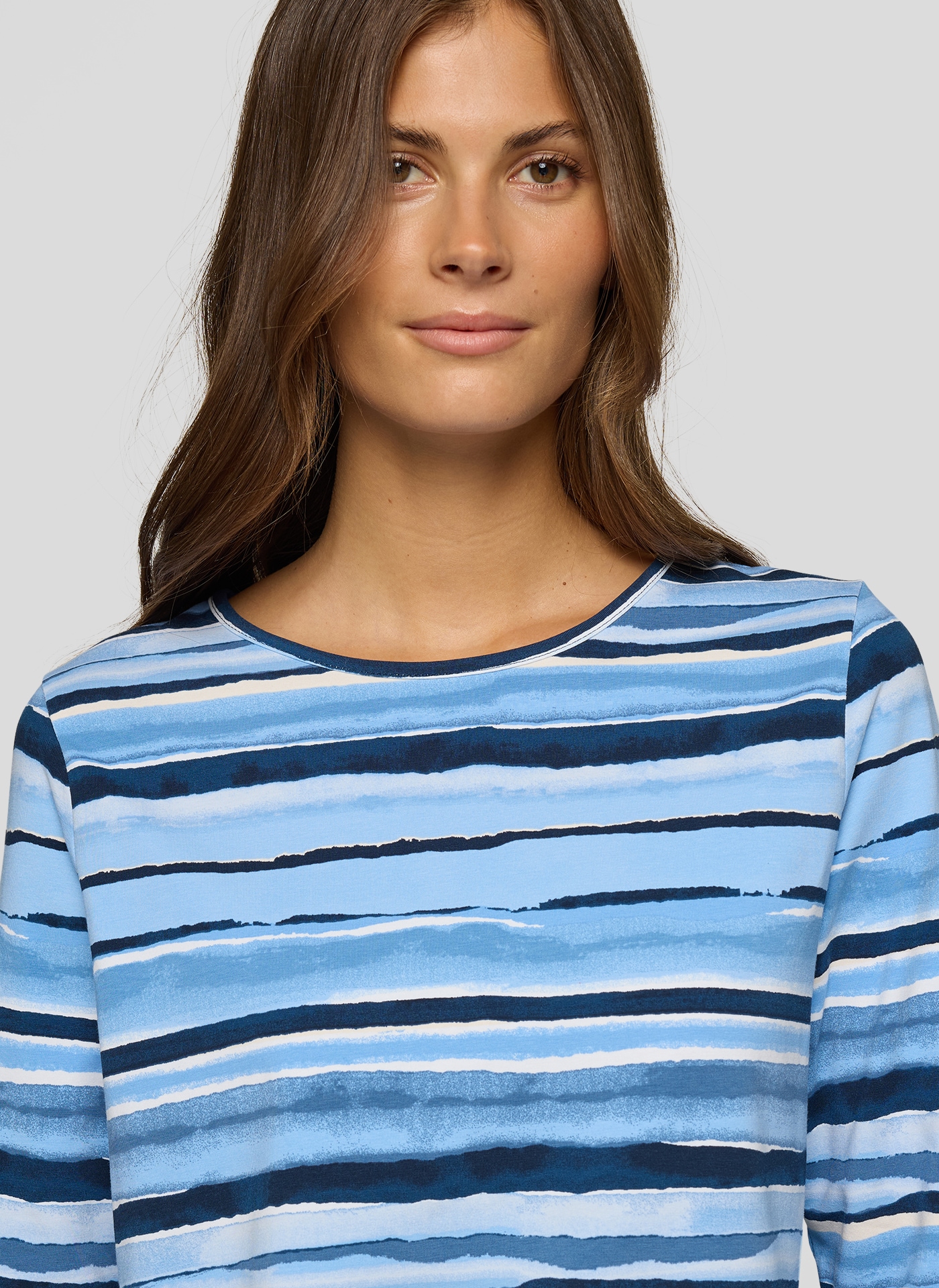 Rabe 3/4-Arm-Shirt mit Streifen Muster