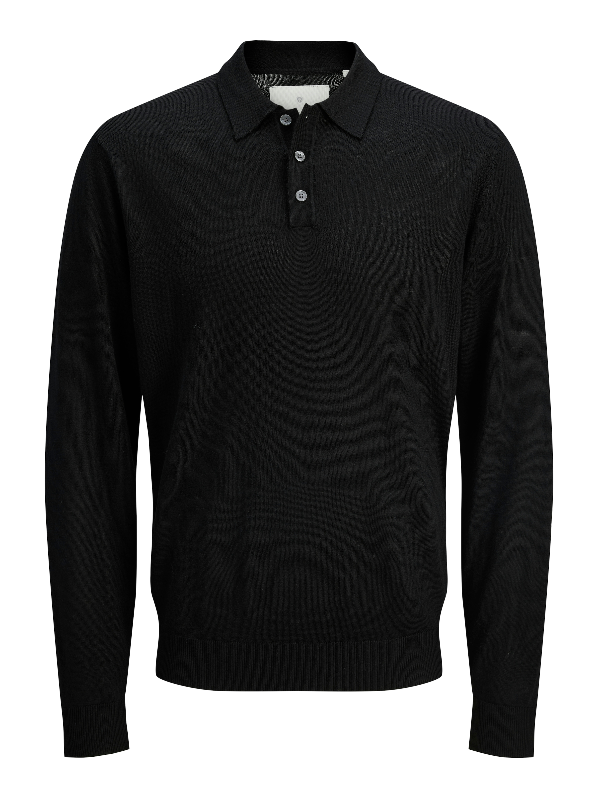 Jack & Jones Pull à col polo »JPRBLAMERINO KNIT POLO« Laine, coupe régulière