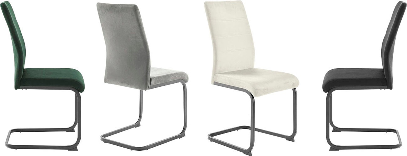 MCA furniture Freischwinger »MCA TICINO Schwingstuhl« () (4er-Set), Schwingstühle, Schwinger, Komfortsitzhöhe von ca. 48 cm