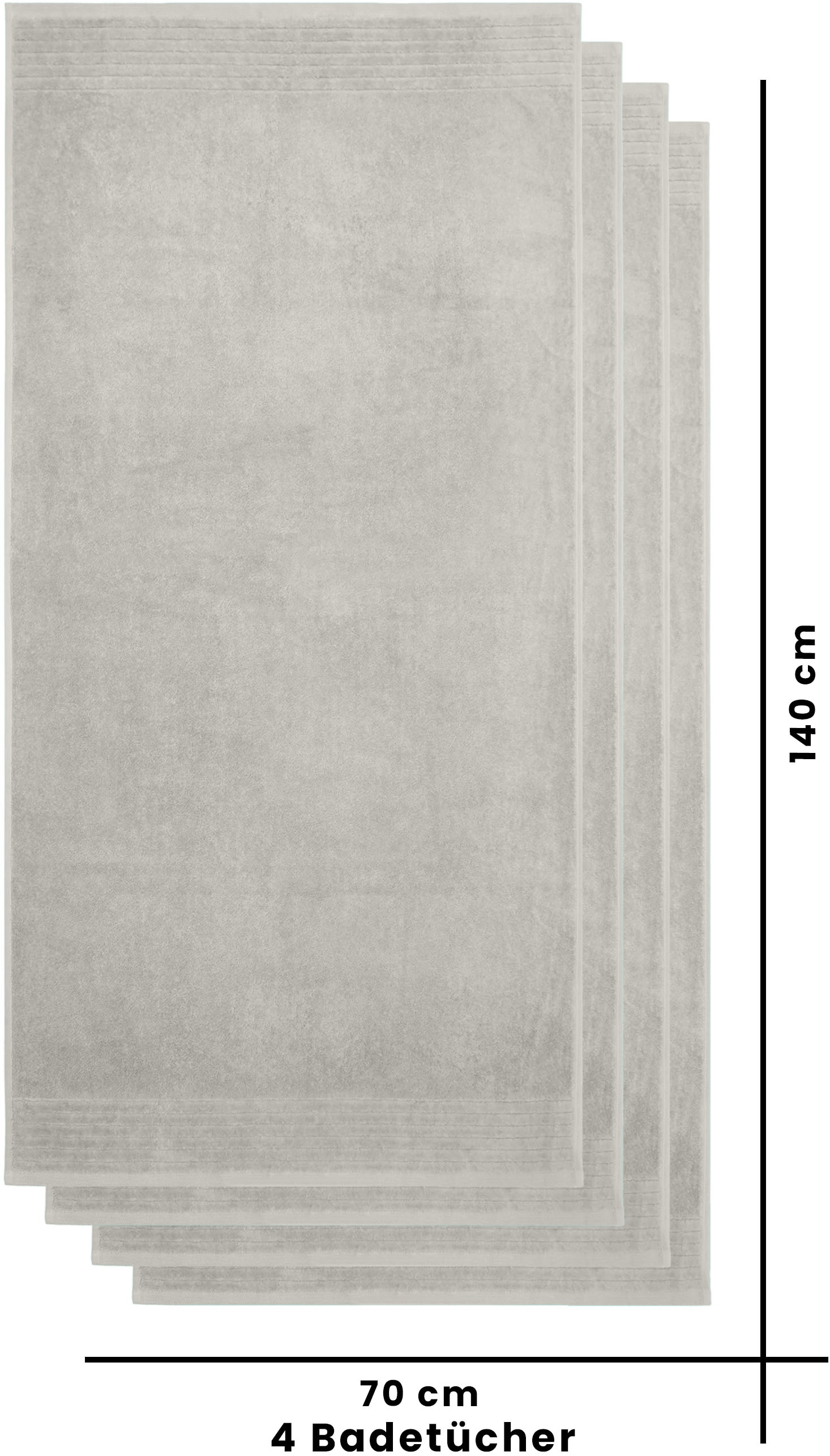 GOODproduct Duschtücher »Sanremo Premium, Premium Handtücher, 600 gr/m², 70x140cm« mit Bordüre, flauschig und weich, dicke Qualität, 5 Jahre Garantie