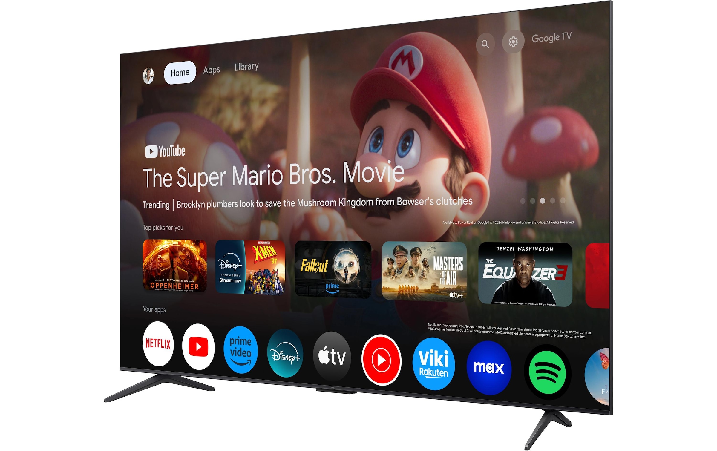 TCL Téléviseur QLED »85C6K« 216 cm/85 ″