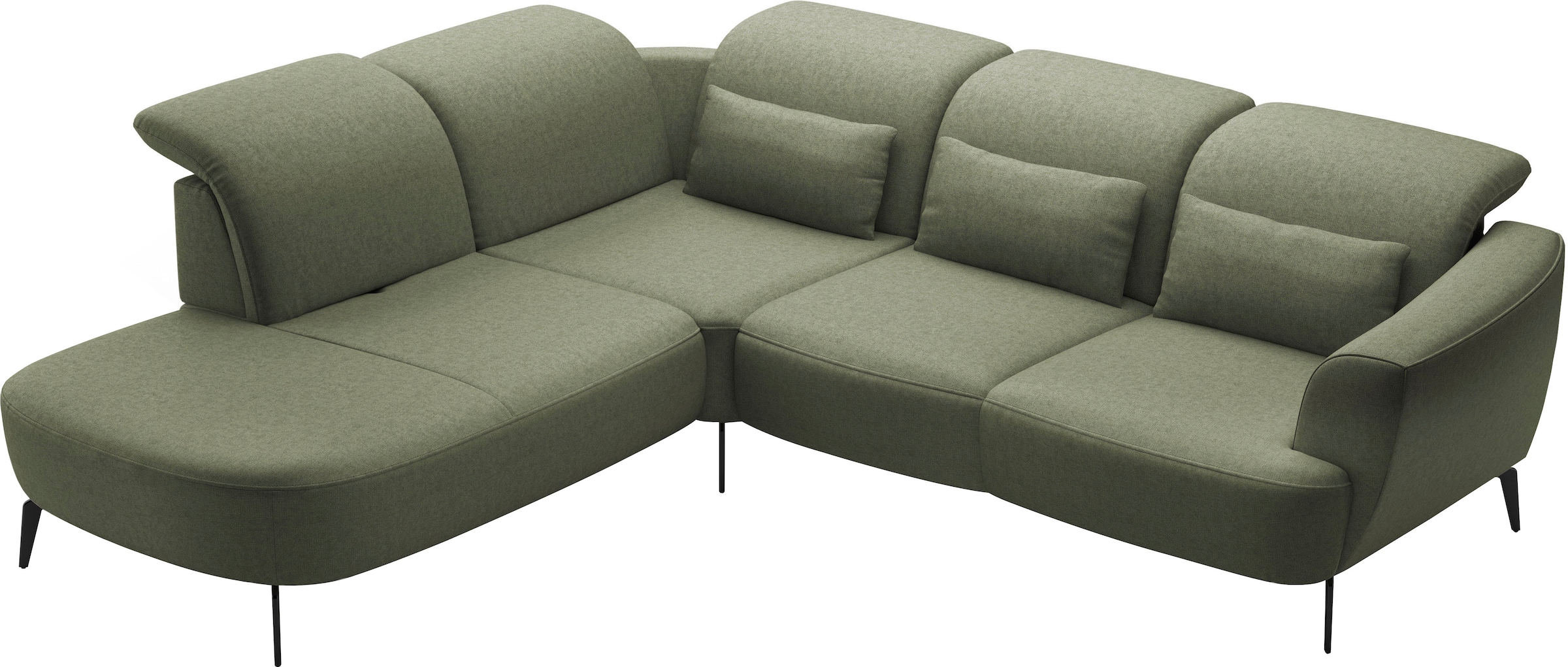 sit&more Canapé d'angle »Zoe« ink.Sitztiefenverstellung, wahlweise mit Kopfteilverstellung