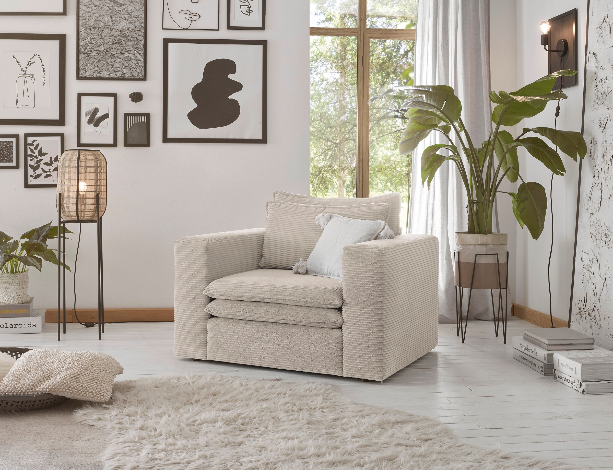 Home affaire Sessel »PIAGGE« Hochwertiger Cord- passend zur Serie PIAGGE