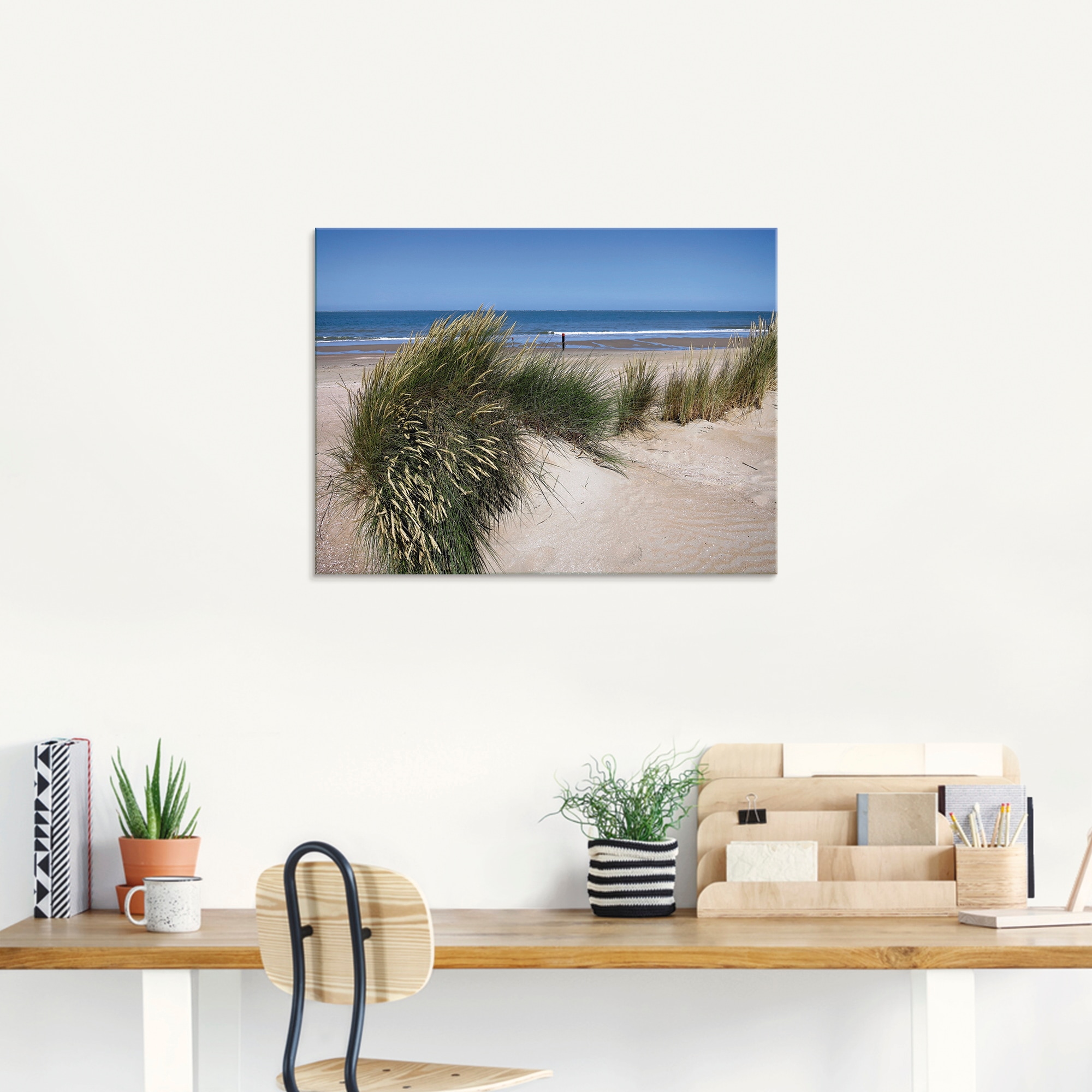 Artland Glasbild »wellige Dünenlandschaft« Strand 1 Stk. tlg. in verschiedenen Grössen