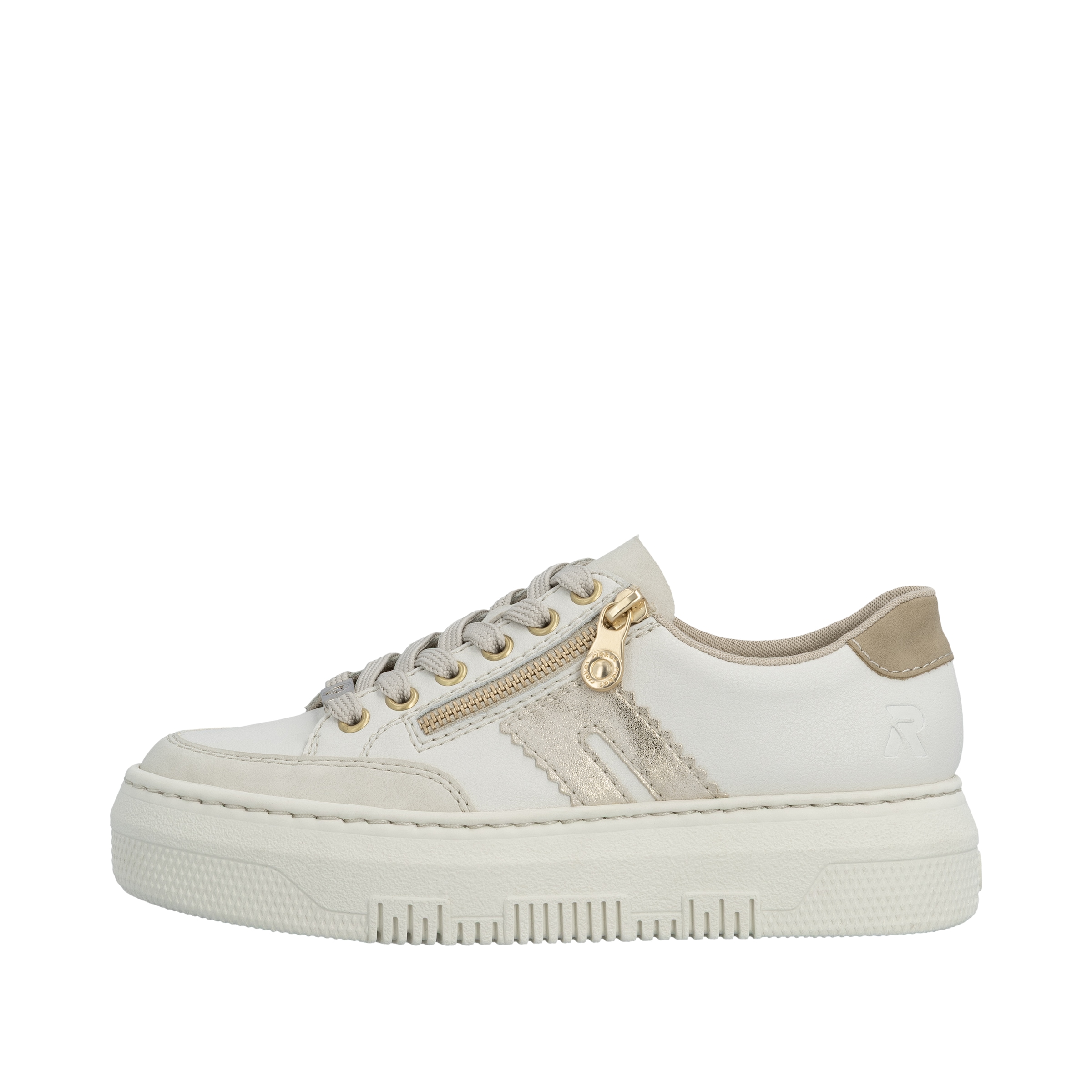 Rieker Baskets à plateforme  chaussure à lacets, chaussure basse, chaussure de loisirs avec fermeture éclair latérale