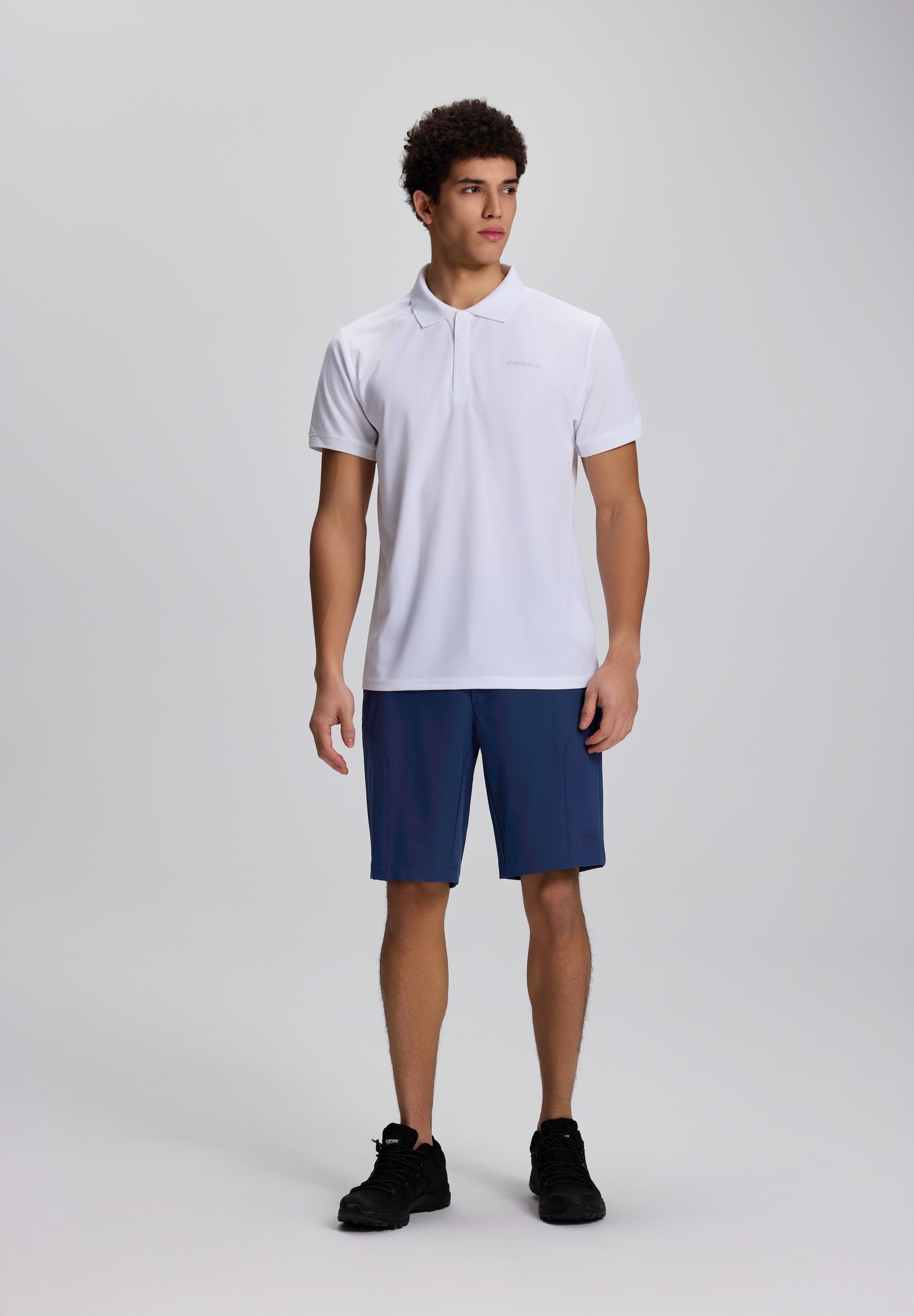 Icepeak Poloshirt »H POLOSHIRT BELLMONT« Kurzarm-Ausführung, mit Polokragen und Knopfleiste, unifarben