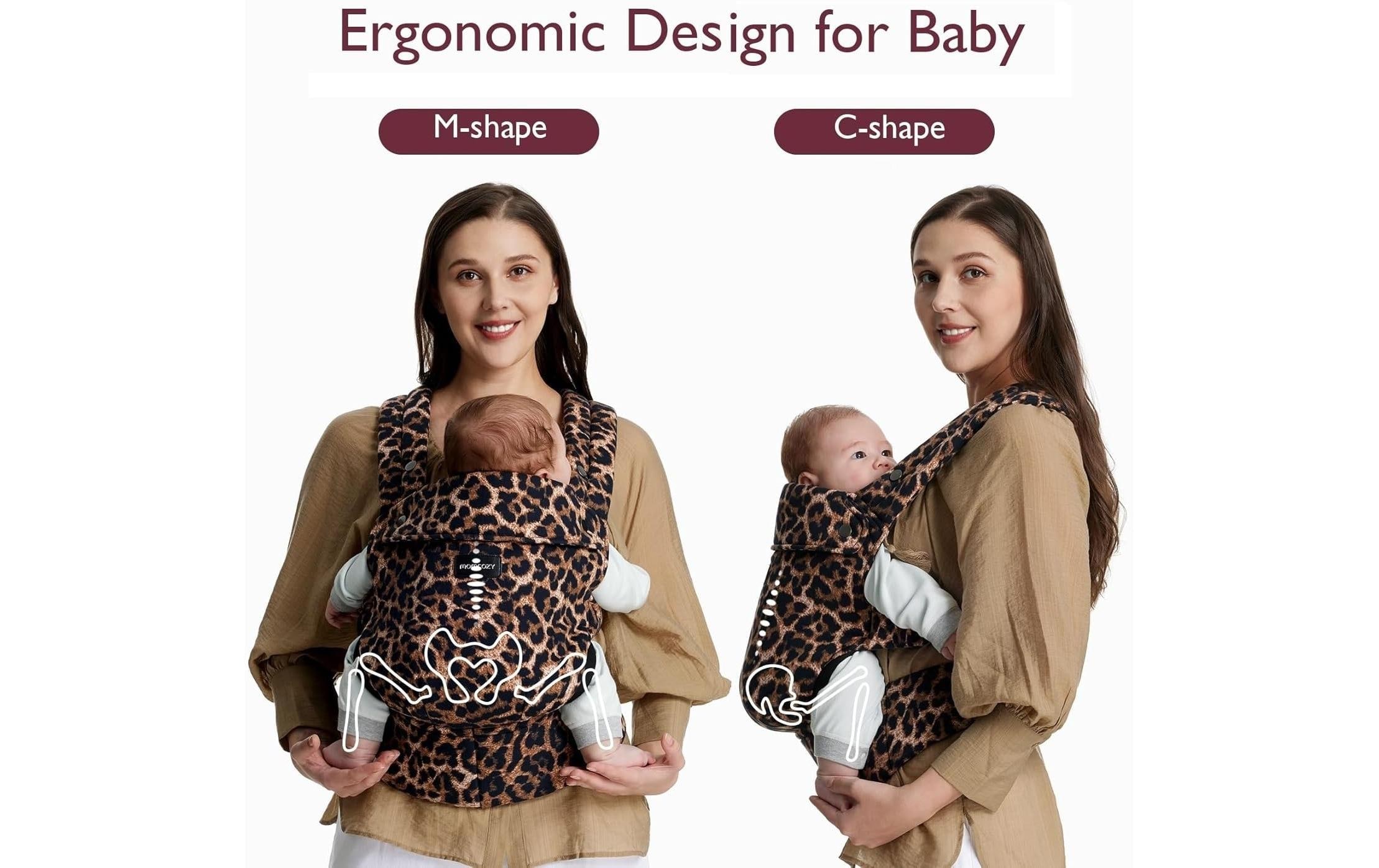 Momcozy Porte-bébé »Leopard« bis 20 kilos