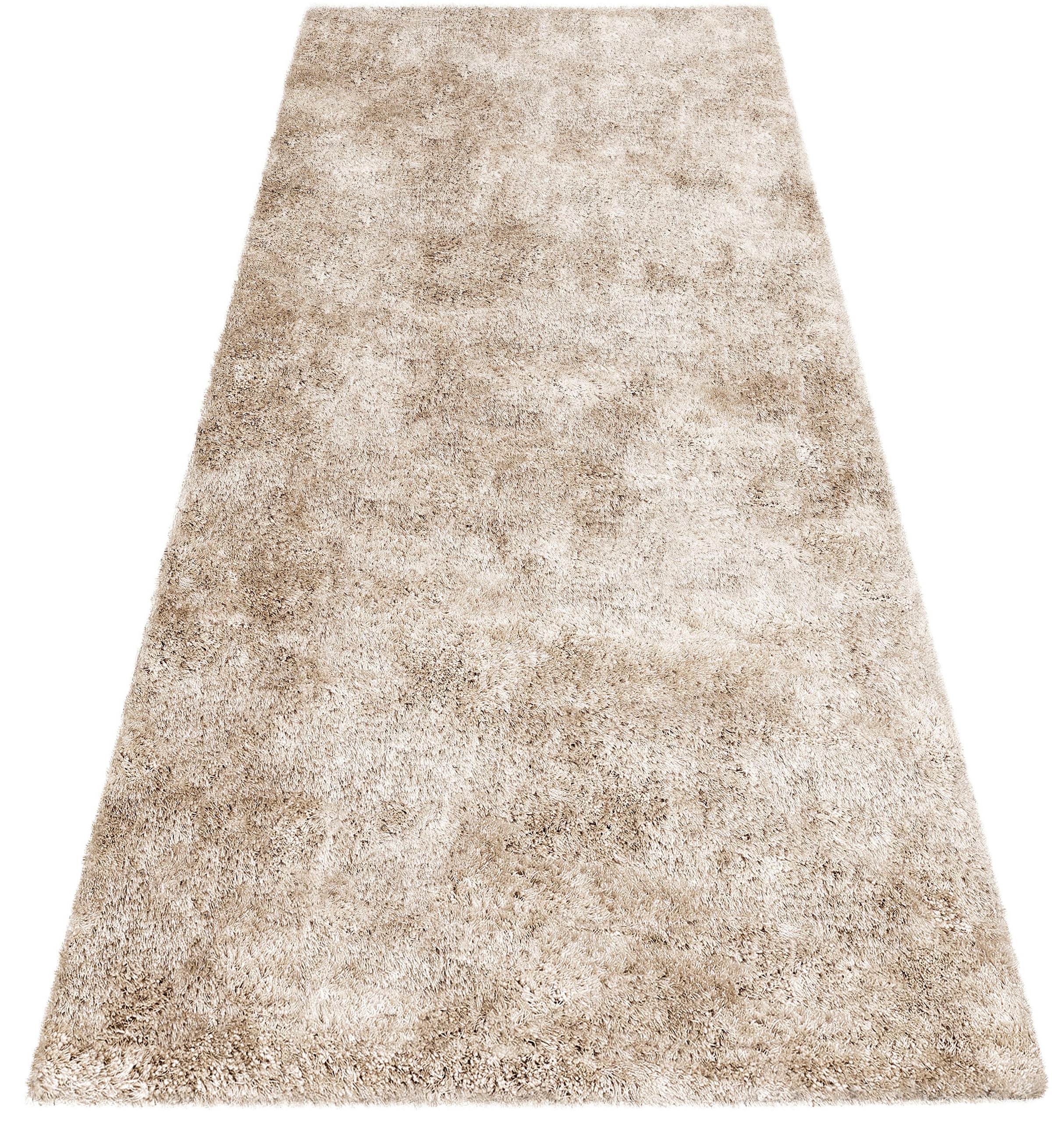 Bruno Banani Tapis de sol à poils longs »Dana Teppich, Kundenliebling« Rectangulaire 30 mm Höhe Brücke, uni, weich, Mikrofaser, Diele, Flur, Wohnzimmer, Schlafzimmer