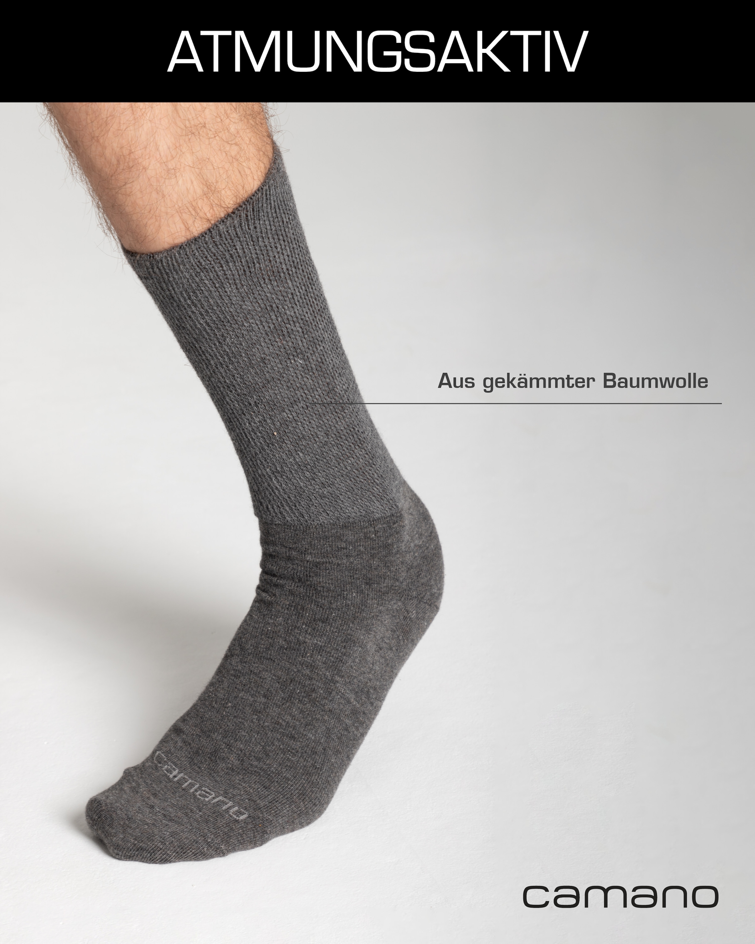 Camano Diabetikersocken »comfort« 4 Stk. tlg. mit besonders Venen-freundlichem Material