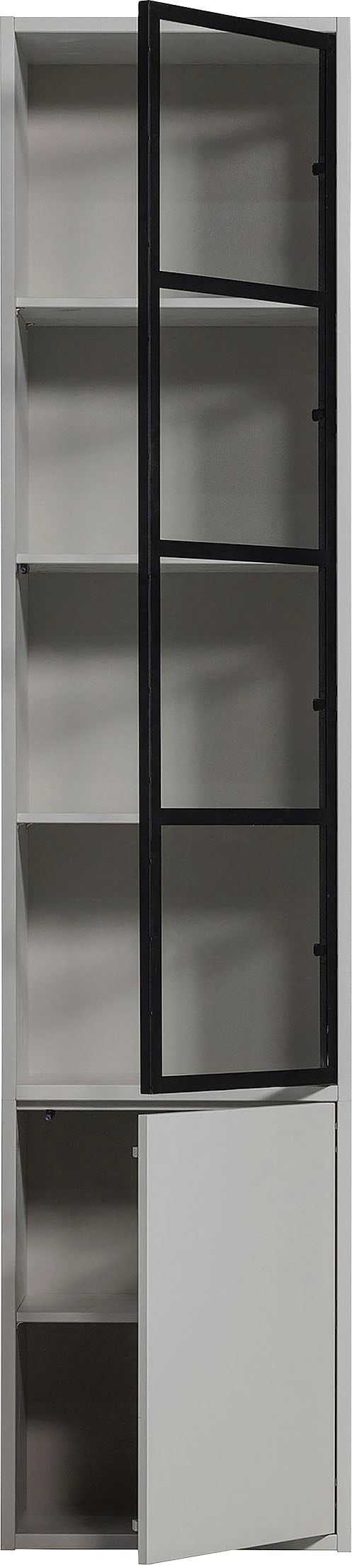 WOOOD Vitrine »Basic« mit zwei Türen, H 230 cm x B 52,5 cm