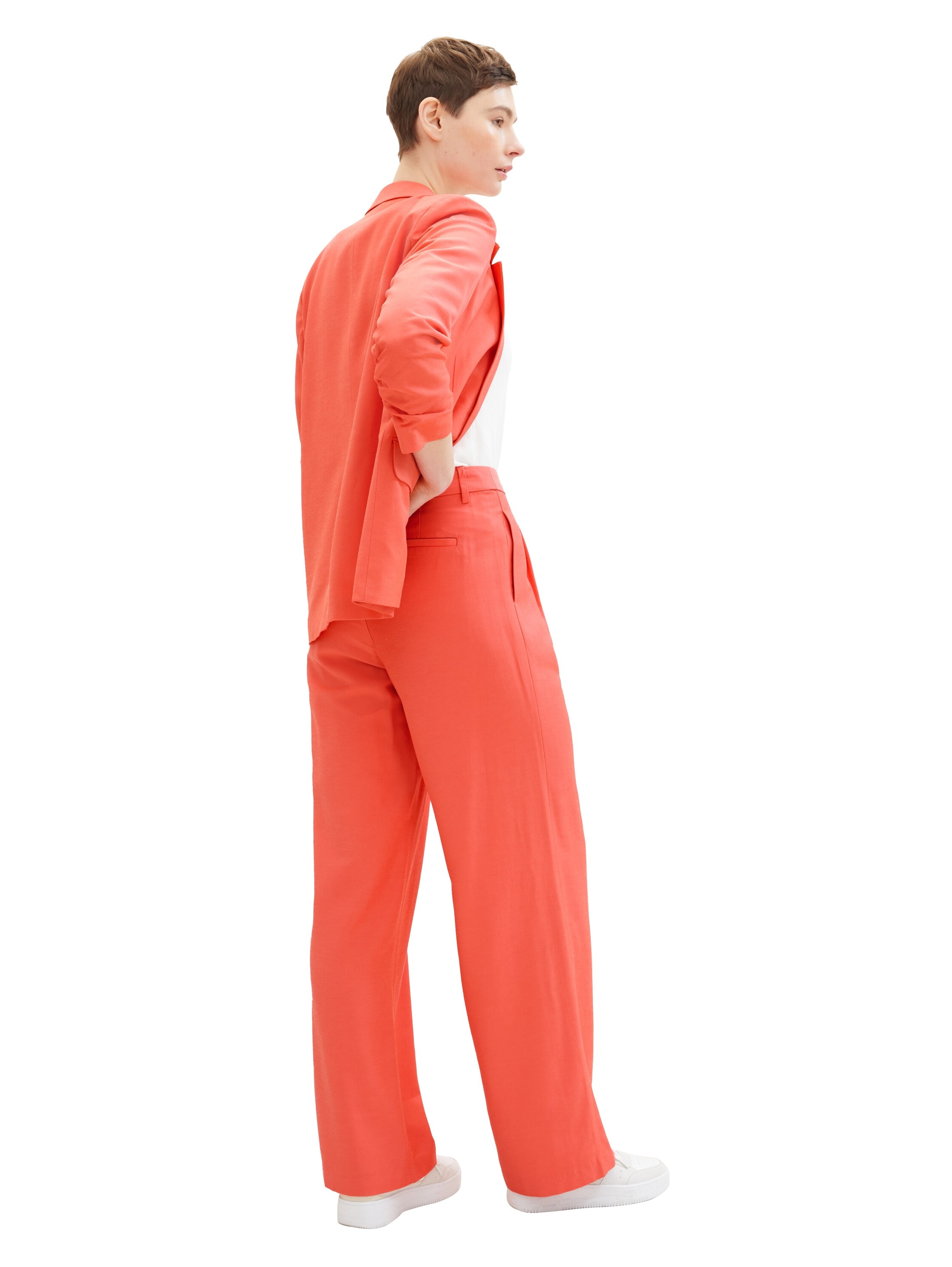 TOM TAILOR Denim Pantalon tissé  mit weitem Bein und aus Viskose