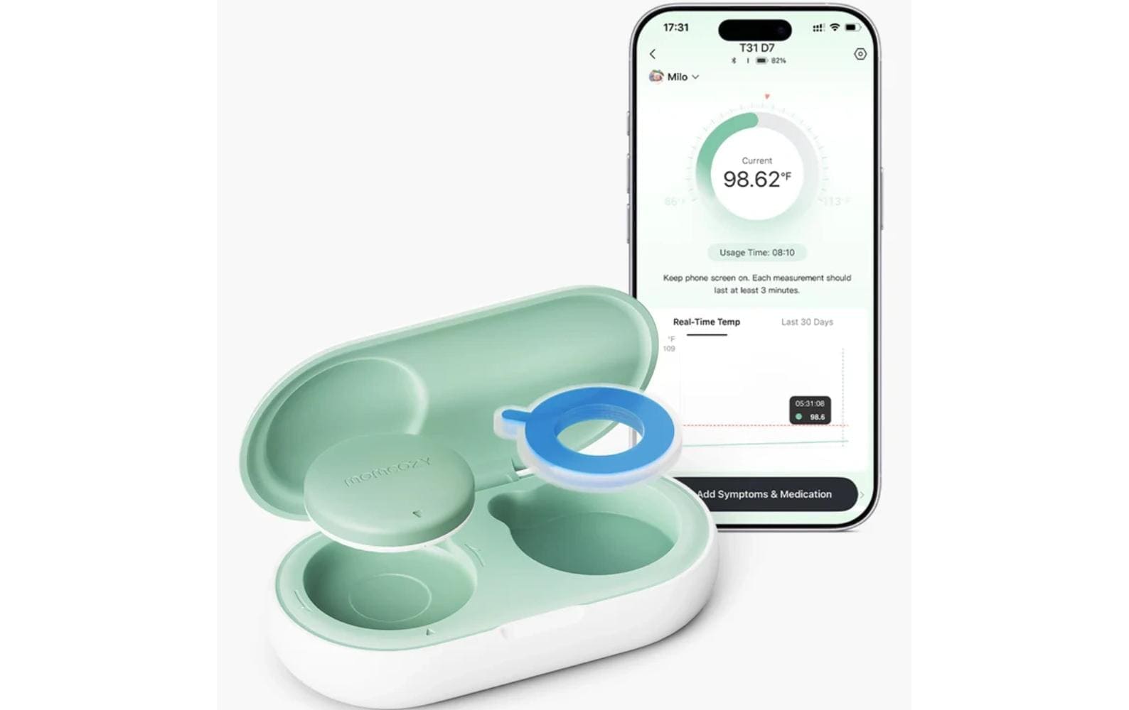 Momcozy Thermomètre médical »Smartes Babythermometer für die Achselhöhle«