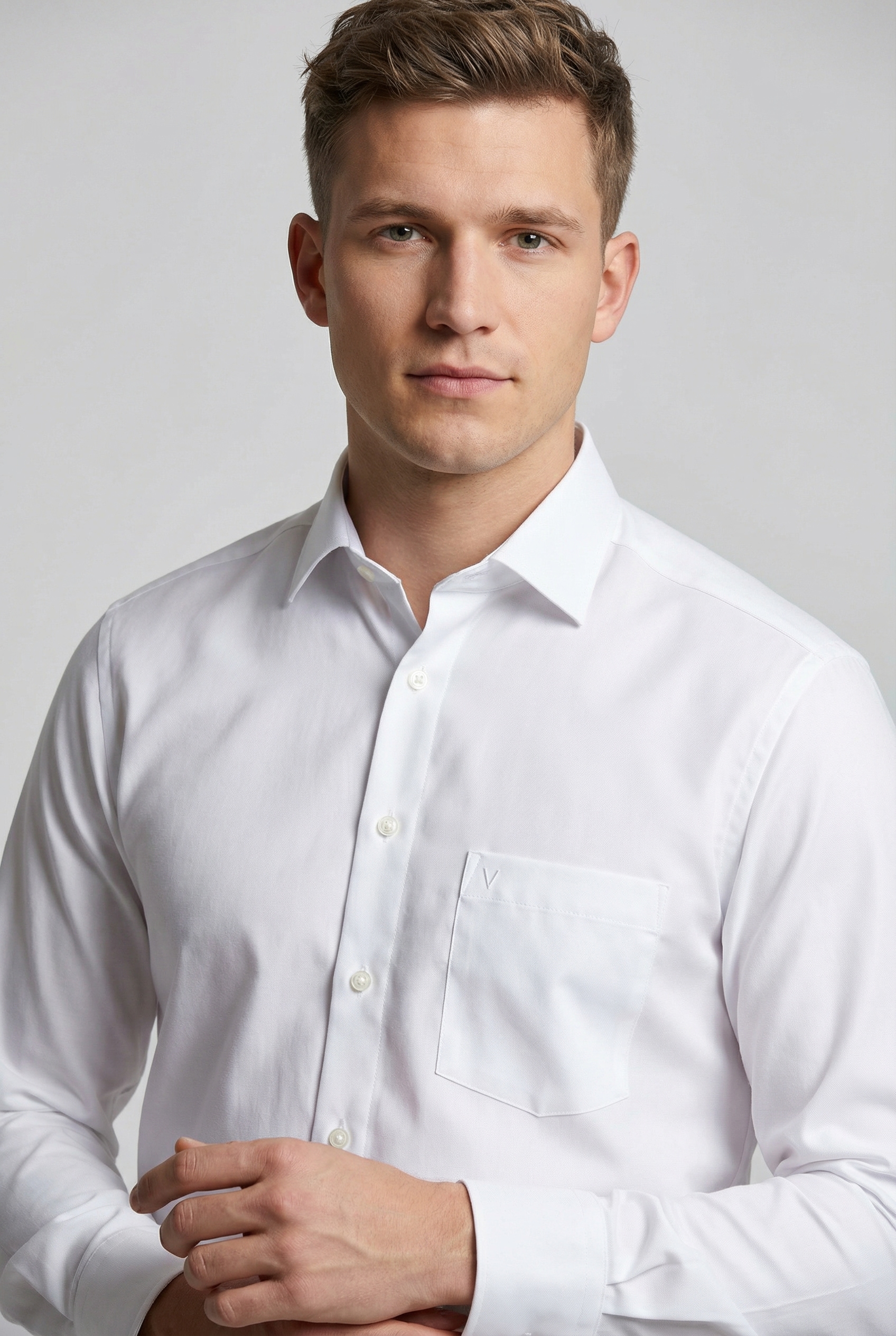 MARVELIS Chemise à manches longues modern fit, Businesshemd, bügelfrei, New-Kentkragen