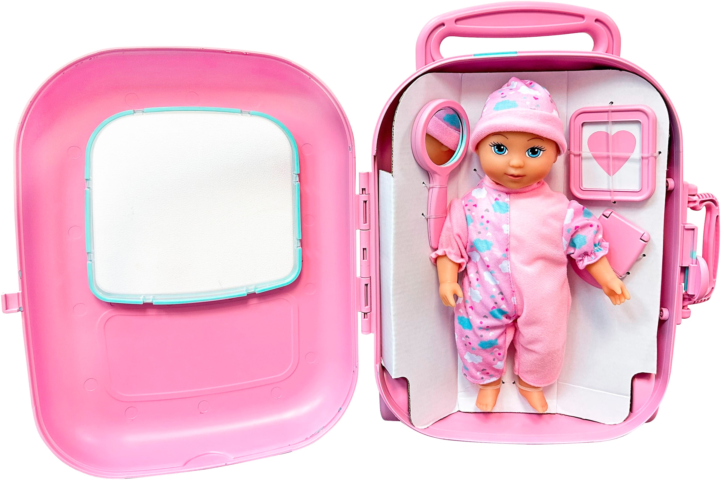 Bayer Poupée bébé »Trolley« im Reisekoffer, mit Zubehör