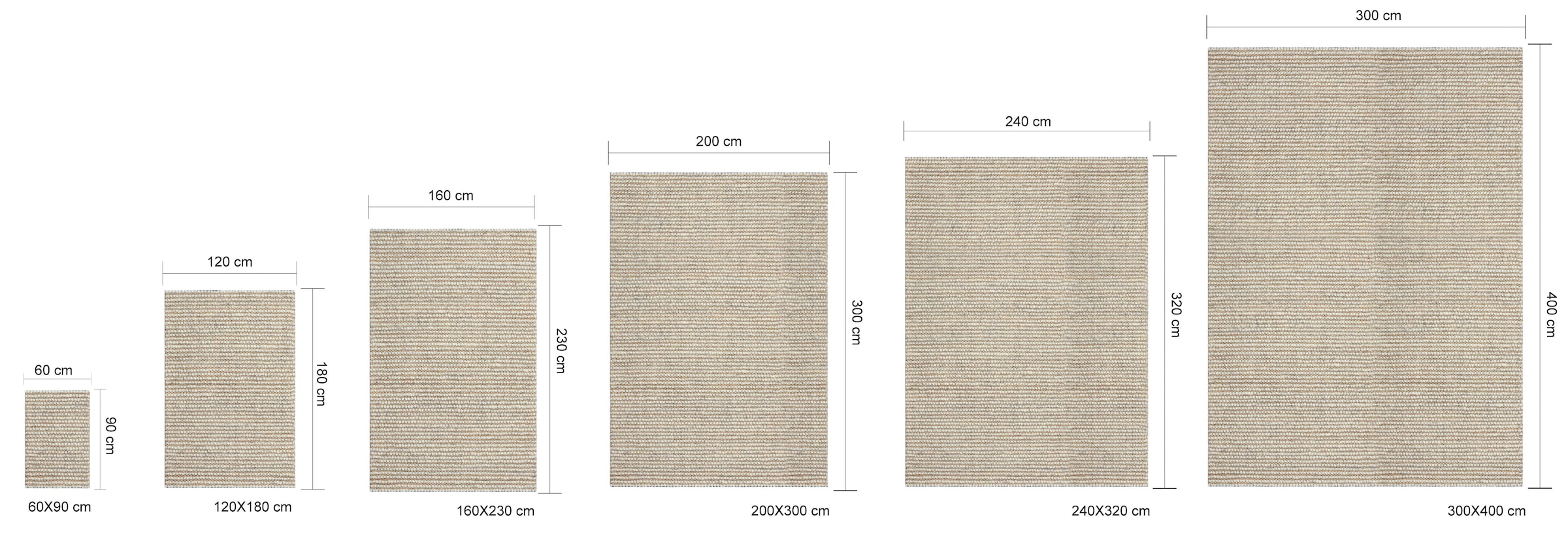 GOODproduct Tapis en laine »Leevy, Wolle und Jute, handgewebt, Handweb Teppiche« Rectangulaire 25 mm Höhe belle optique rayée, salon, chambre, salle à manger