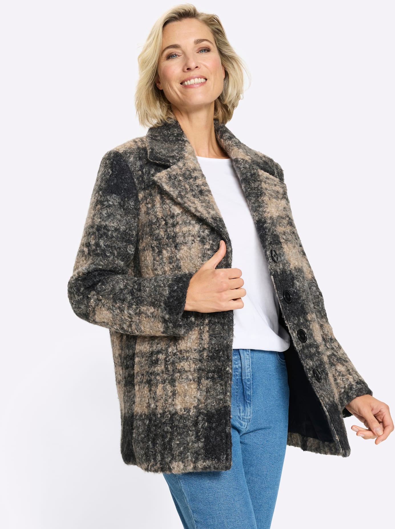 Classic Basics Veste longue ohne Kapuze