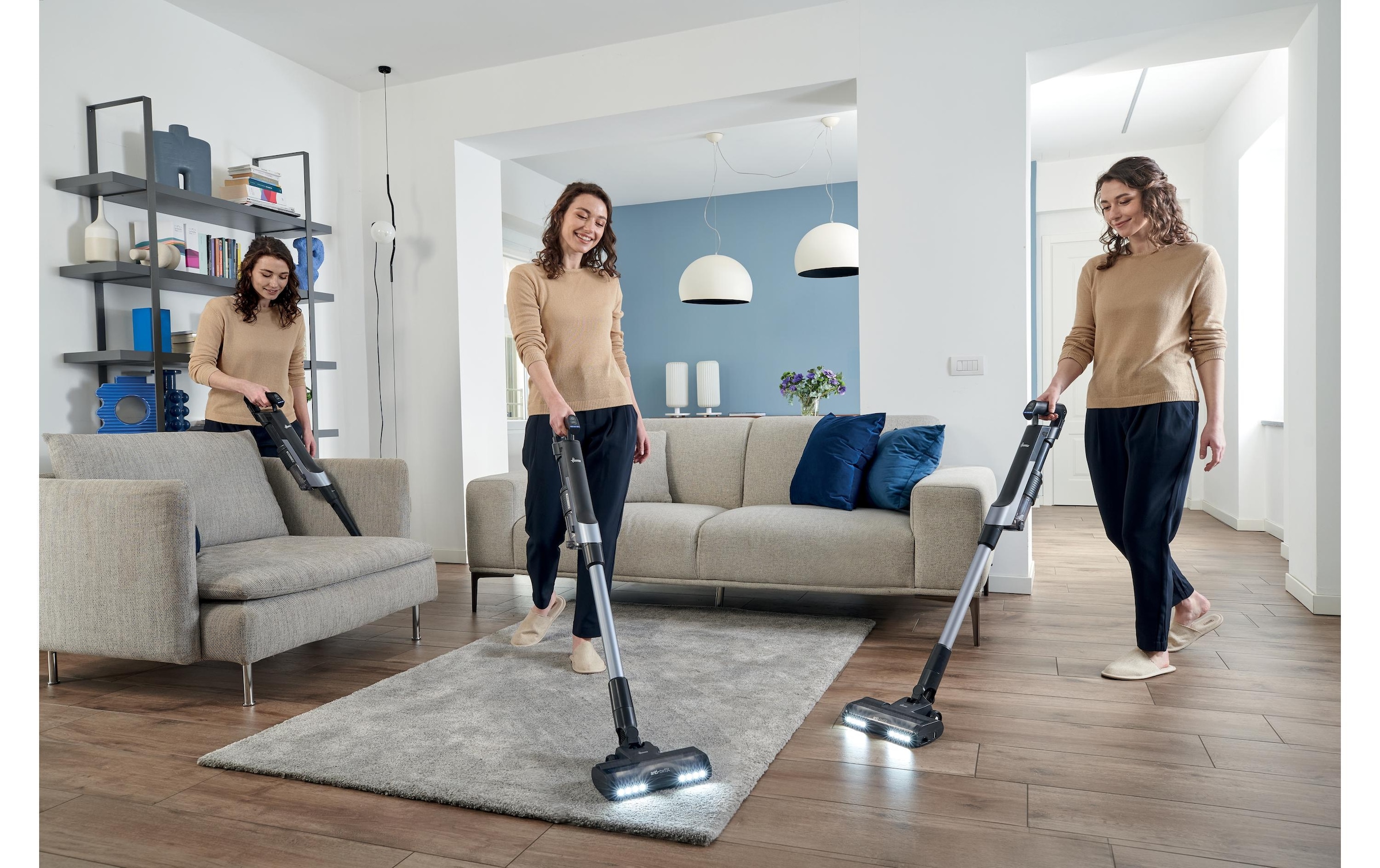Hoover Akku-Hand-und Stielstaubsauger »HF210HP 11 Hf2« Ultraleichter Akku-Stabstaubsauger mit Ultra Compact X3-Technologie