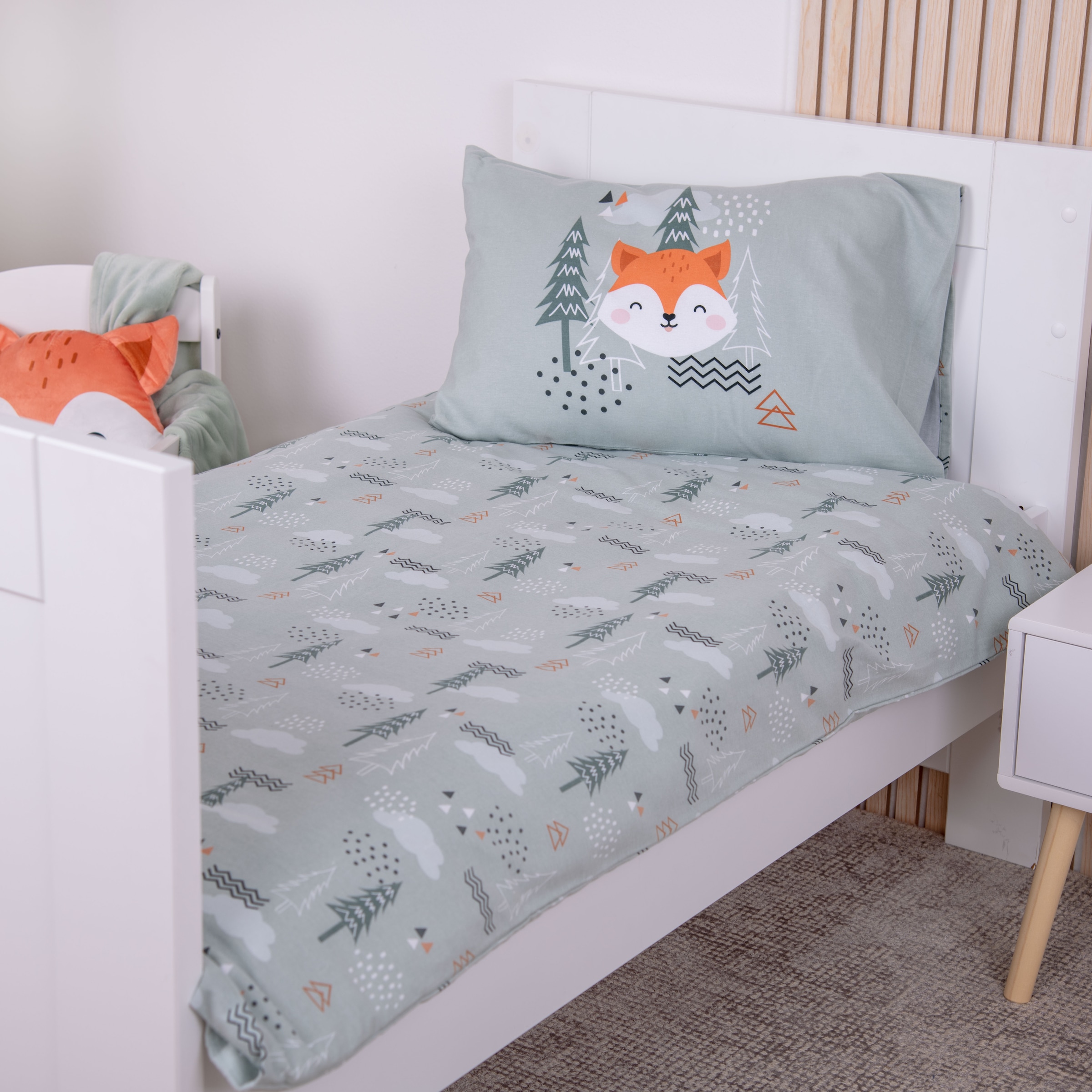 Baby Best Linge de lit pour bébé »babybest Nordic Forest« 2 cuis avec superbe motif réversible