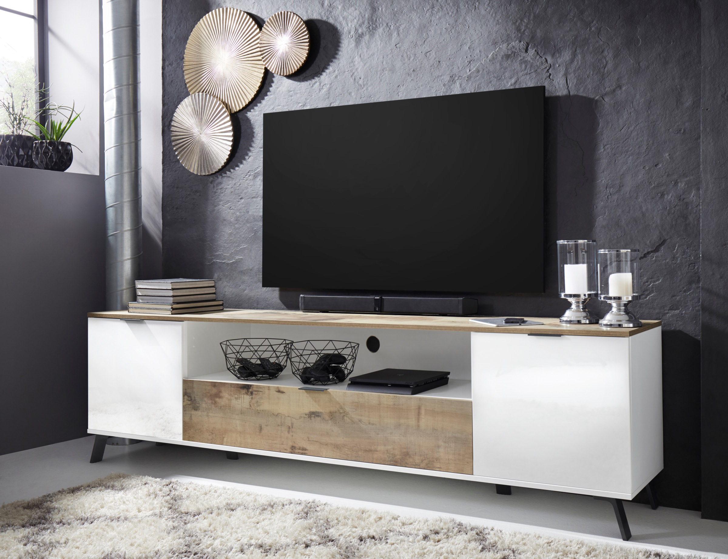 Home affaire Table basse »CASANOVATV-Board, TV-Schrank« Breite ca. 220 cm