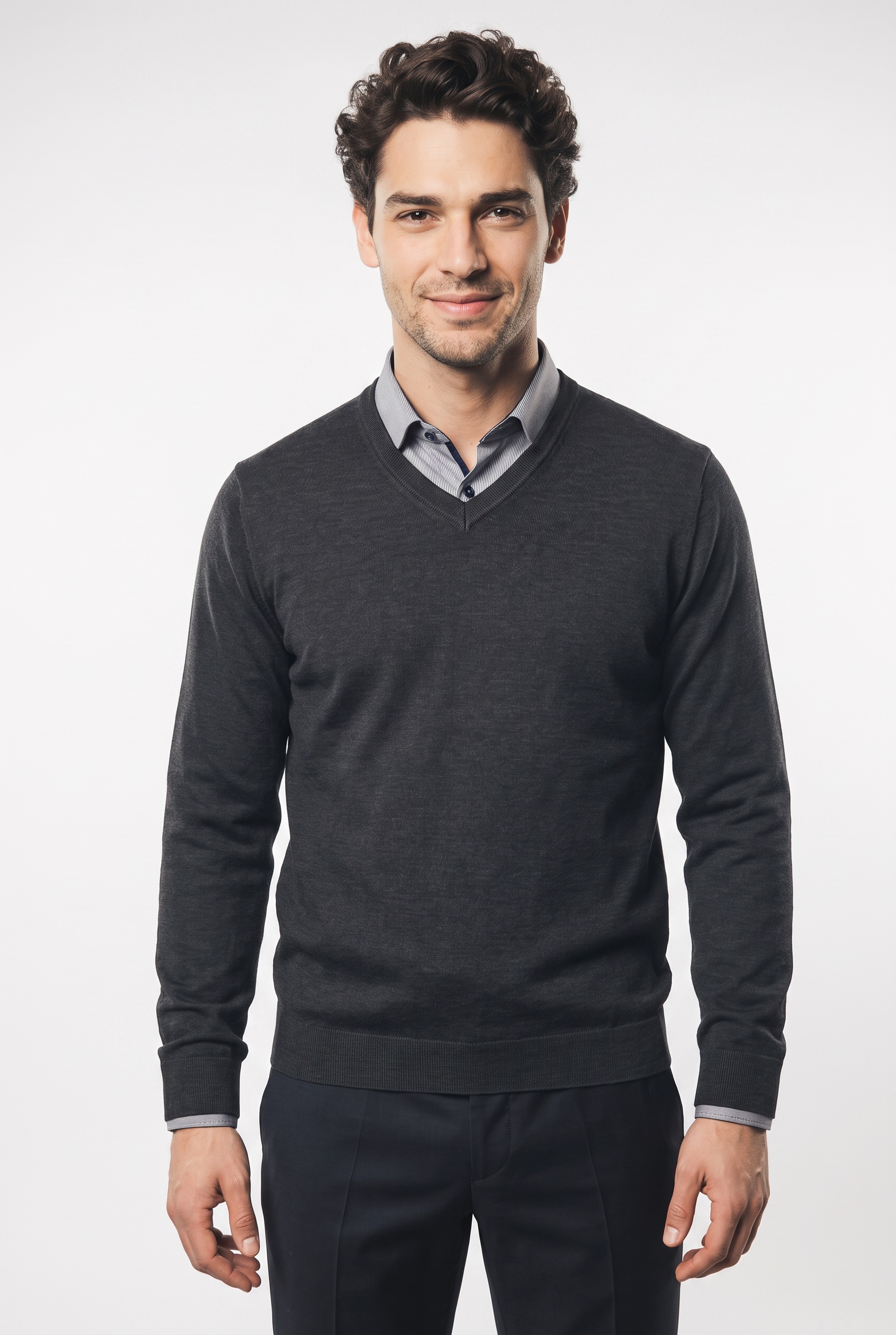 MARVELIS V-Ausschnitt-Pullover