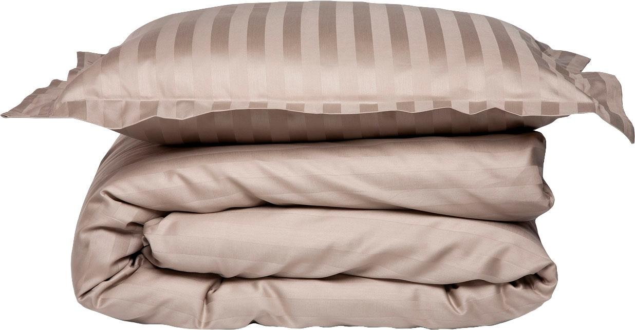 damai Bettwäsche »Streifsatin in Gr. 135x200, 155x220 oder 200x200 cm« 2 Stk. tlg. elegante Bettwäsche aus Baumwolle, Bettwäsche mit Reissverschluss