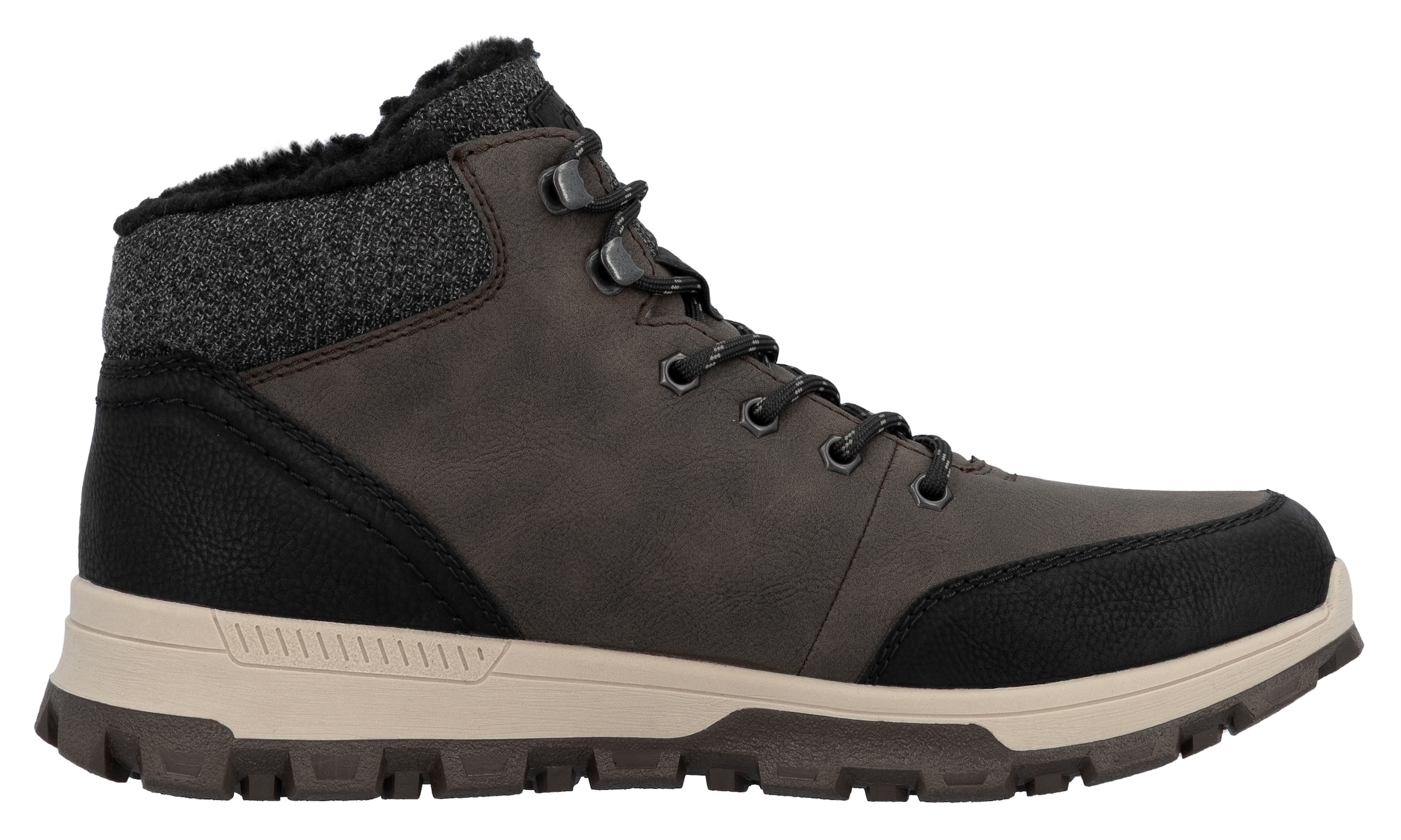 Rieker Winterboots  mit komfortabler SoftFoam-Innensohle, Freizeitschuh, Schnürschuh