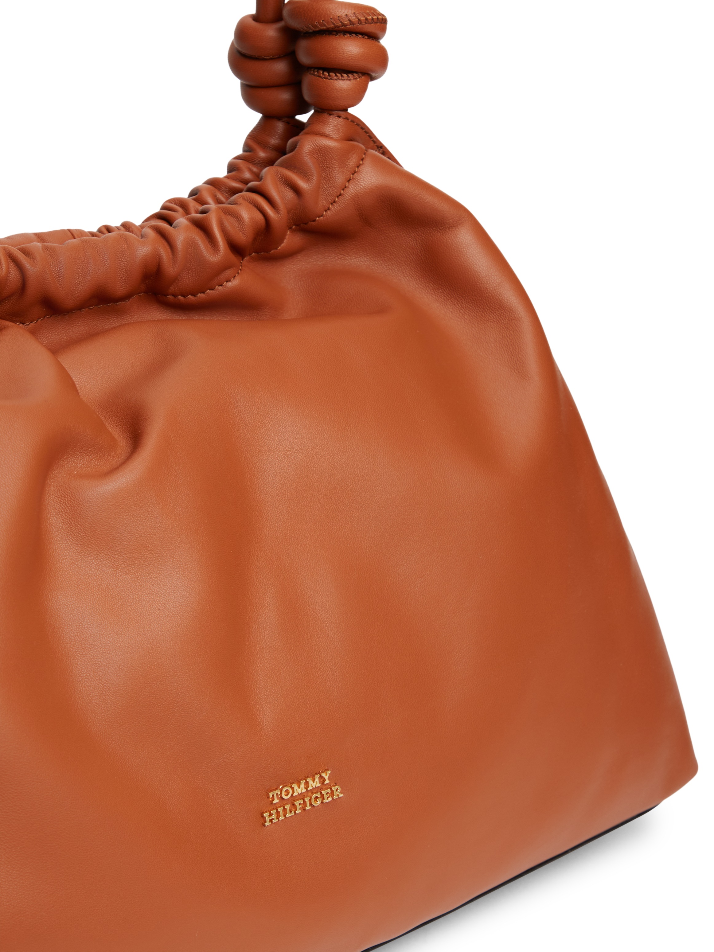 Tommy Hilfiger Hobo »TH SOFT LEATHER HOBO« sac à main femme, sac épaule, sac bandoulière avec logo doré