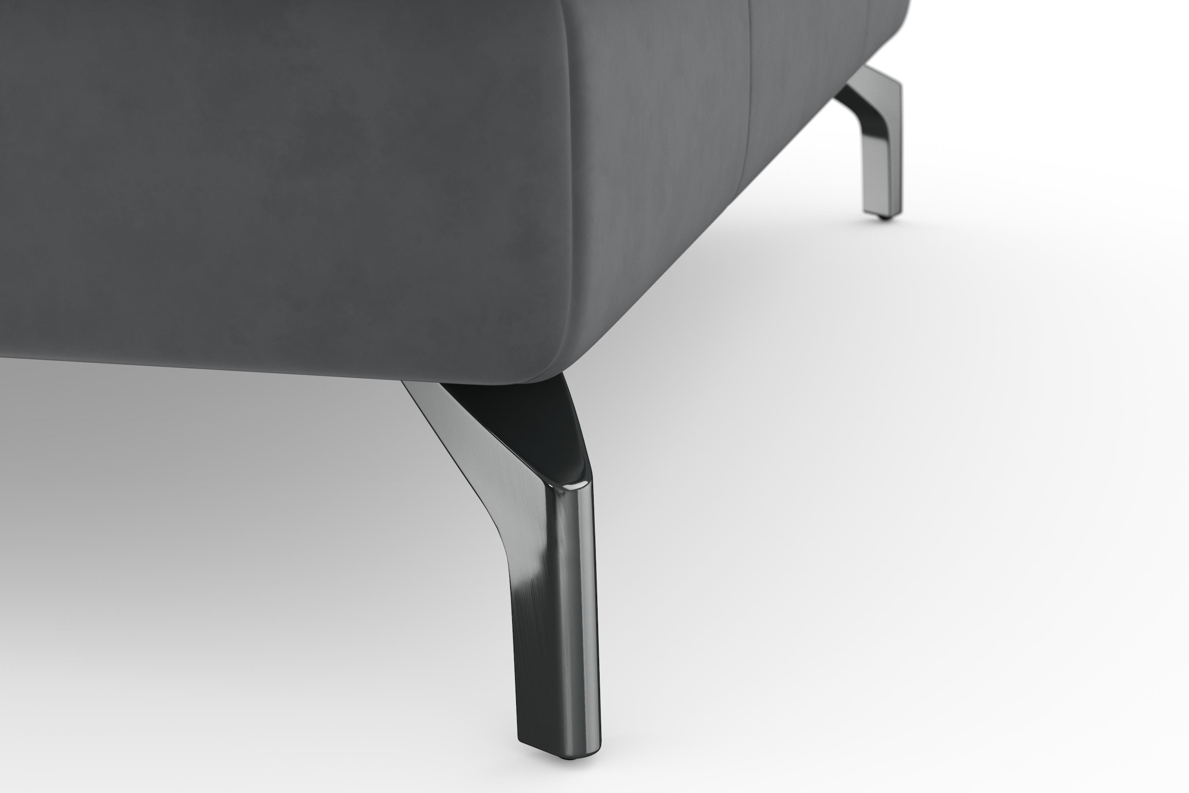 sit&more Canapé d'angle »Bendigo L-Form« inklusive Sitztiefenverstellung, Bodenfreiheit 12 cm, in 2 Fussfarben