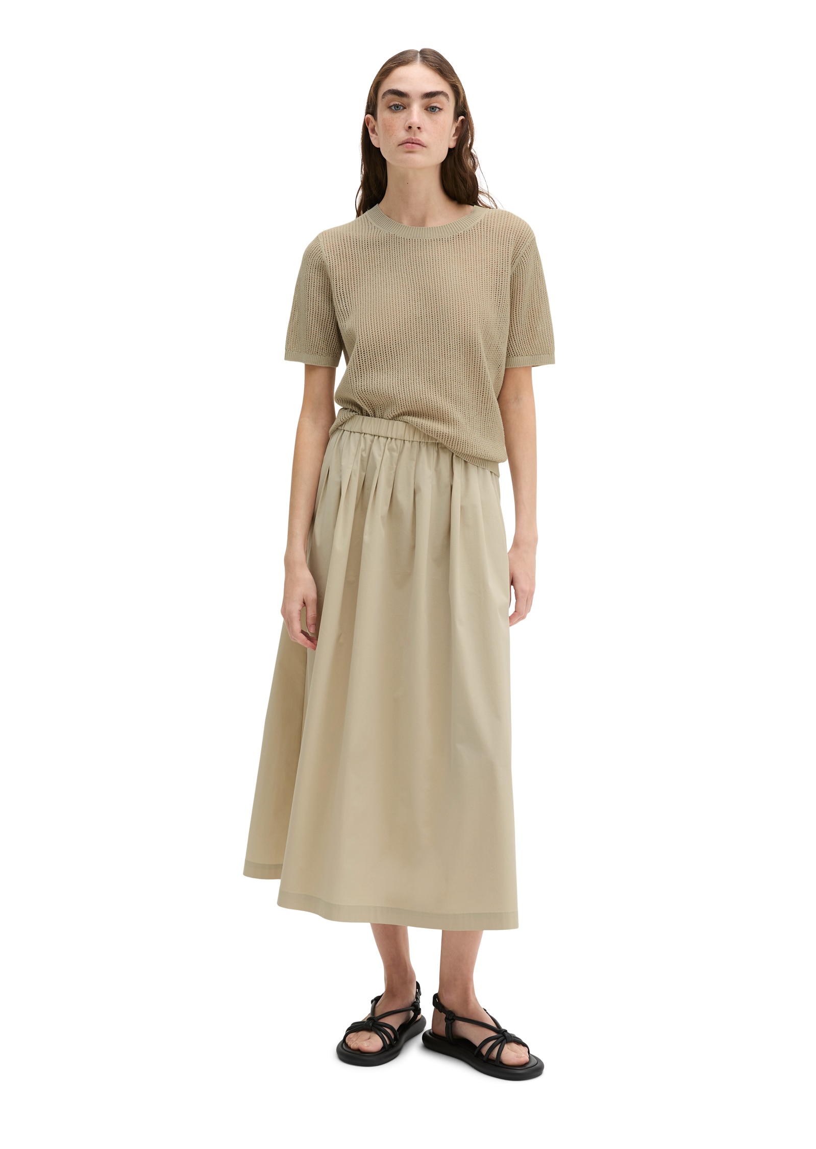 Marc O'Polo Maxi jupe aus Popeline-Stretch