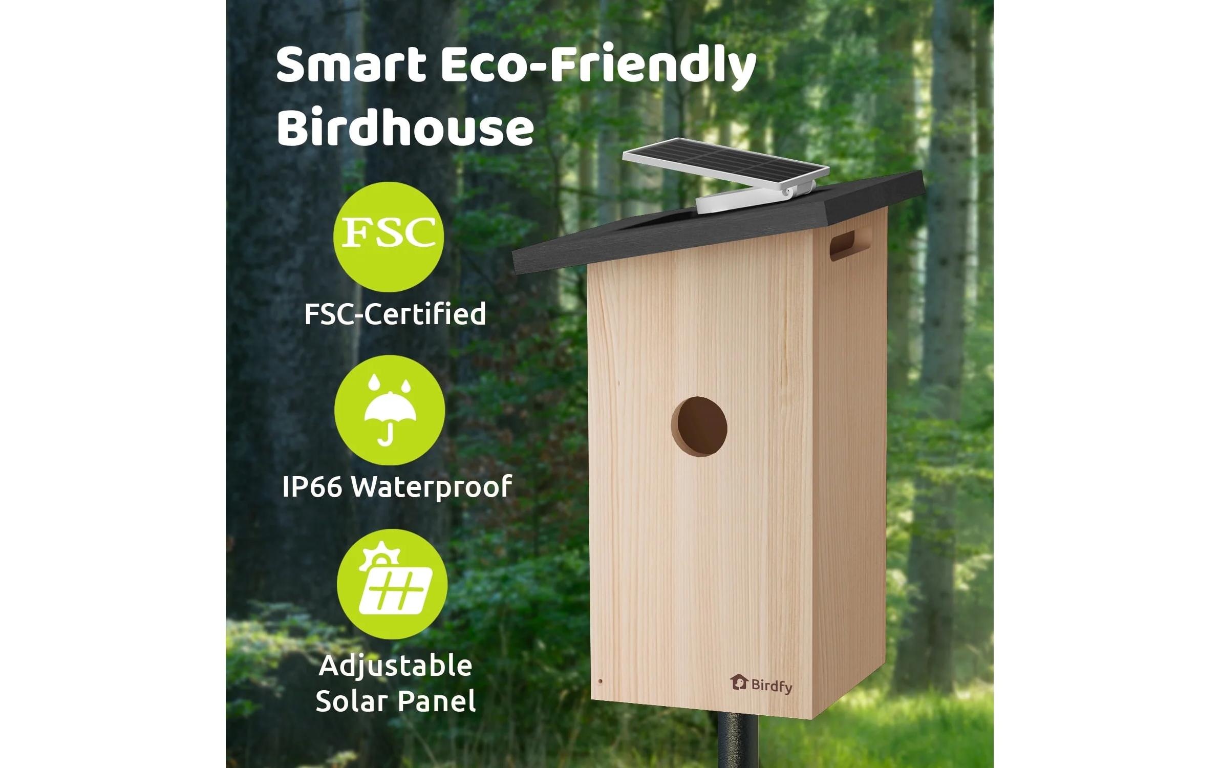 Birdfy Maison des oiseaux »Nistkasten mit Kamera und Solar«
