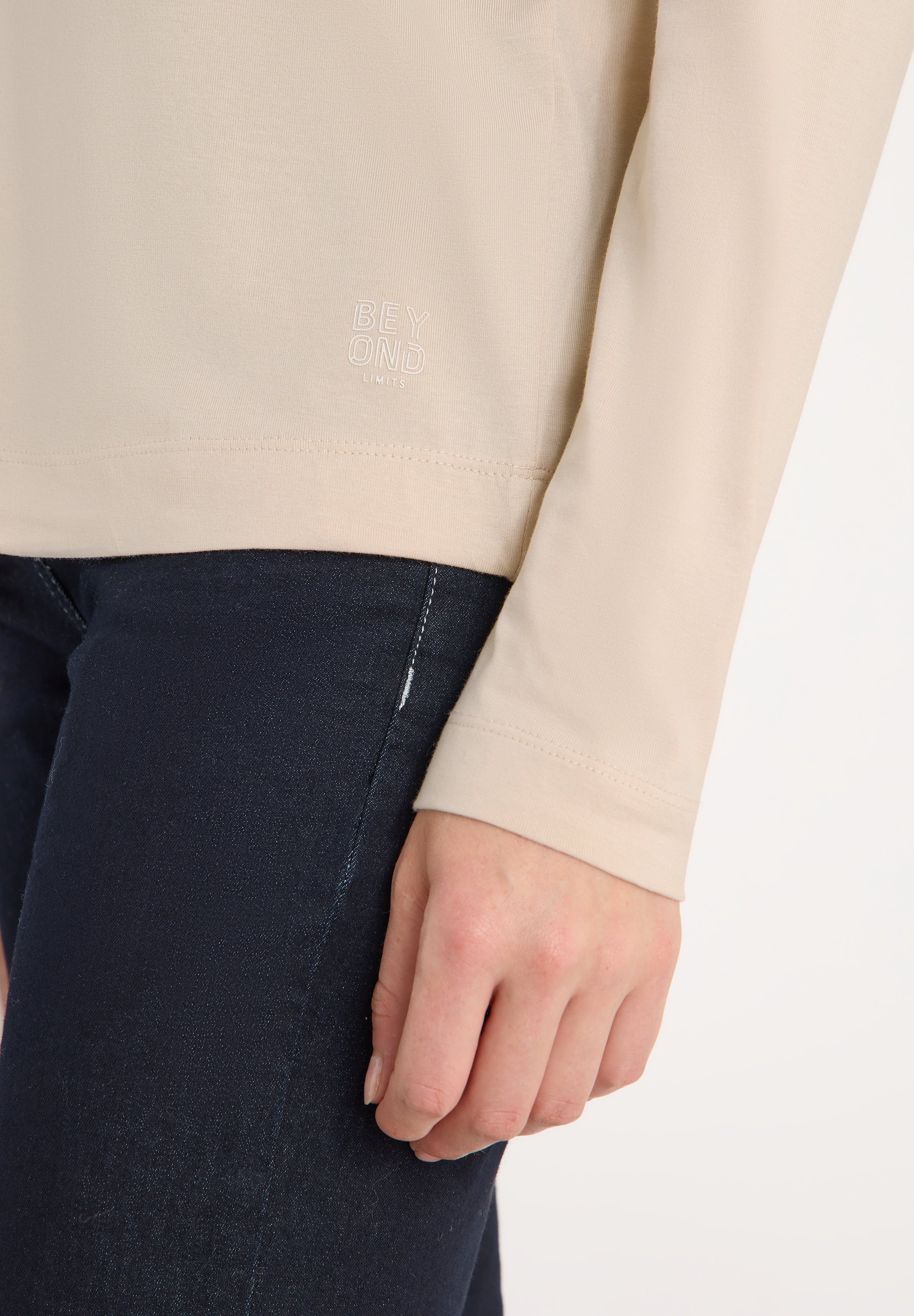 Cecil Chemisier feines Frontdetail, Splitneck, mit Elasthananteil