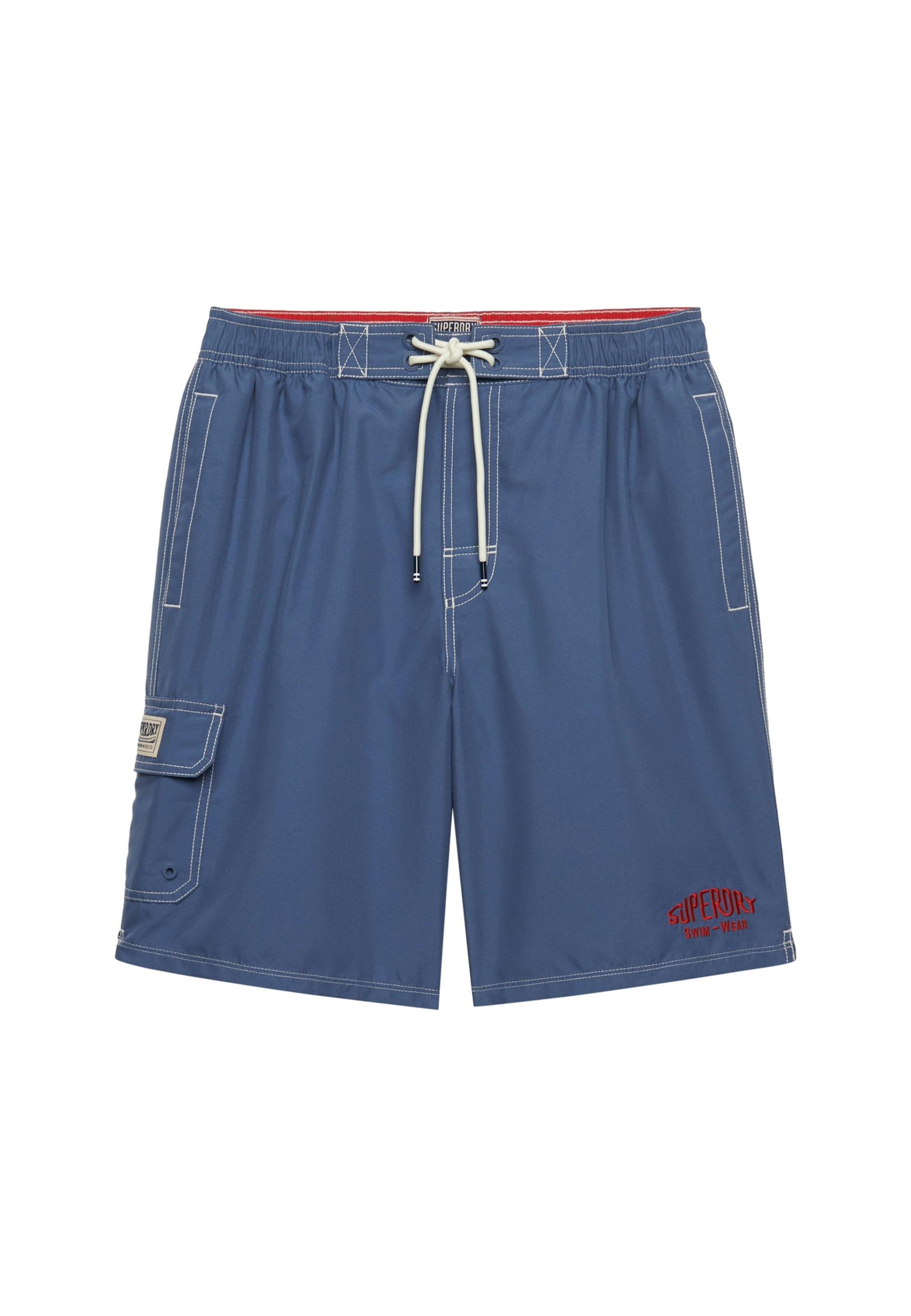 Superdry Badeshorts »CARGO 19 BOARDSHORT« lockere Passform, aus Polyester, unifarbenes Design