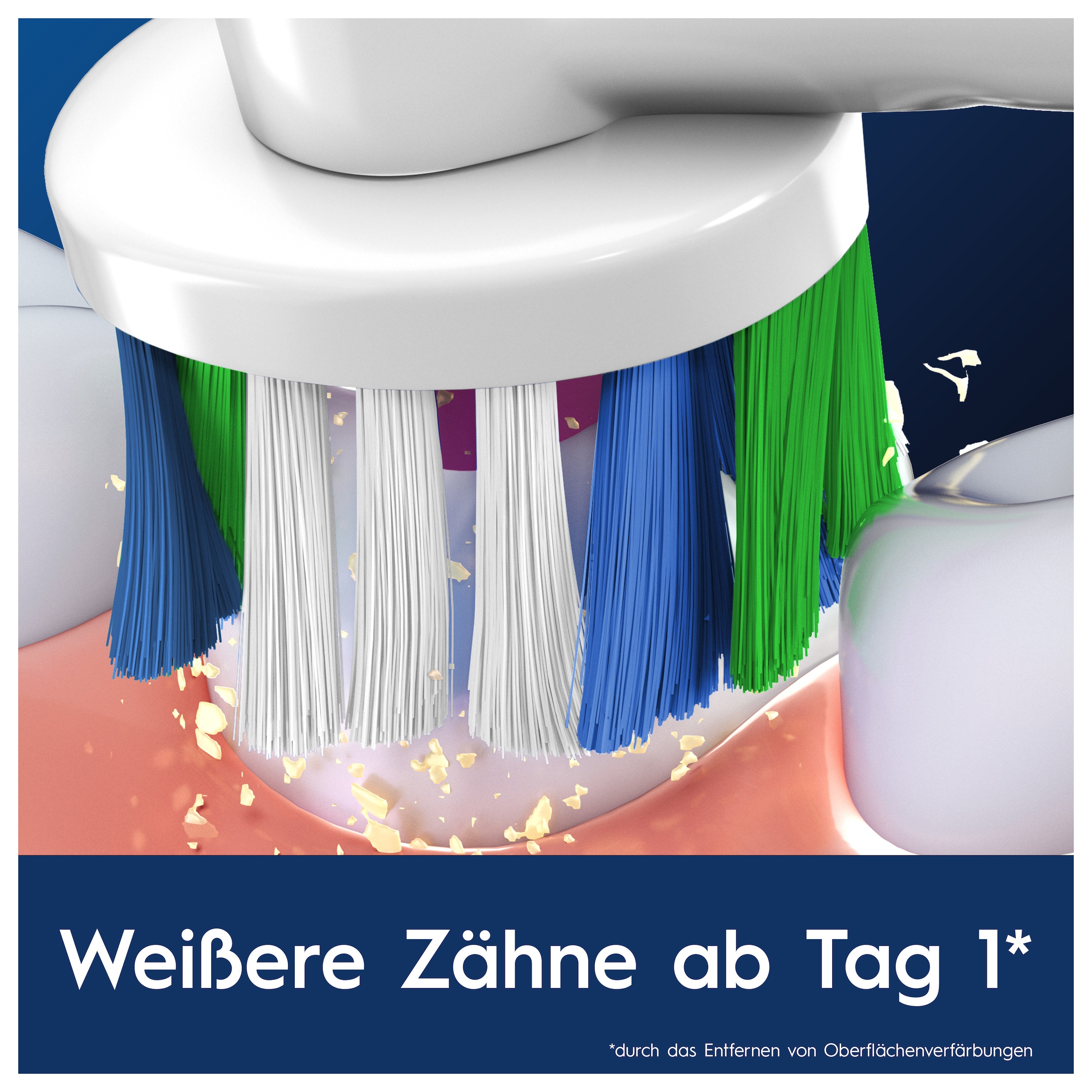 Oral-B Aufsteckbürsten »Pro 3DWhite« aufhellende Zahnreinigung mit innovativen X-förmigen Borsten