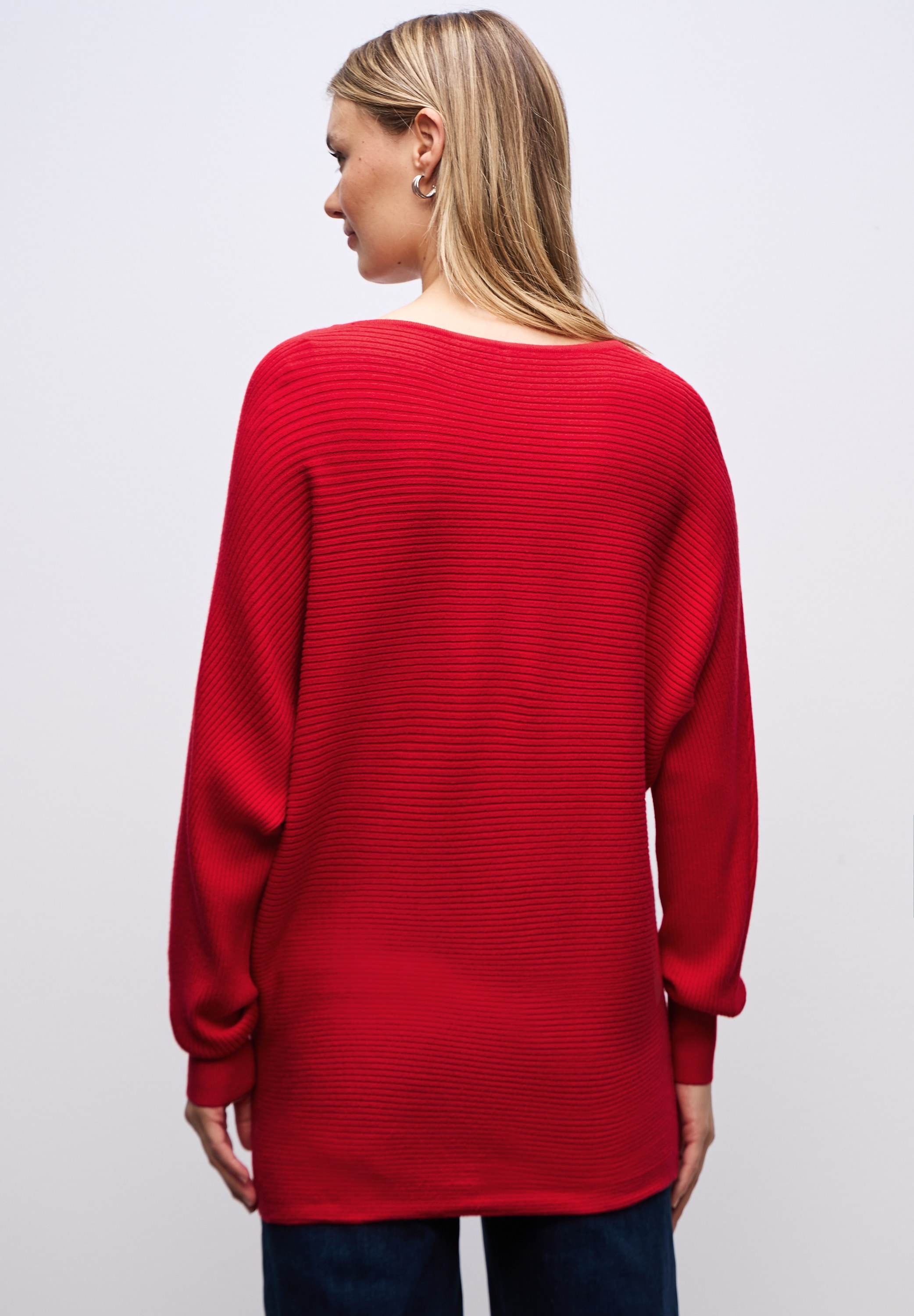 STREET ONE Strickpullover mit feiner Struktur und weitem Schnitt