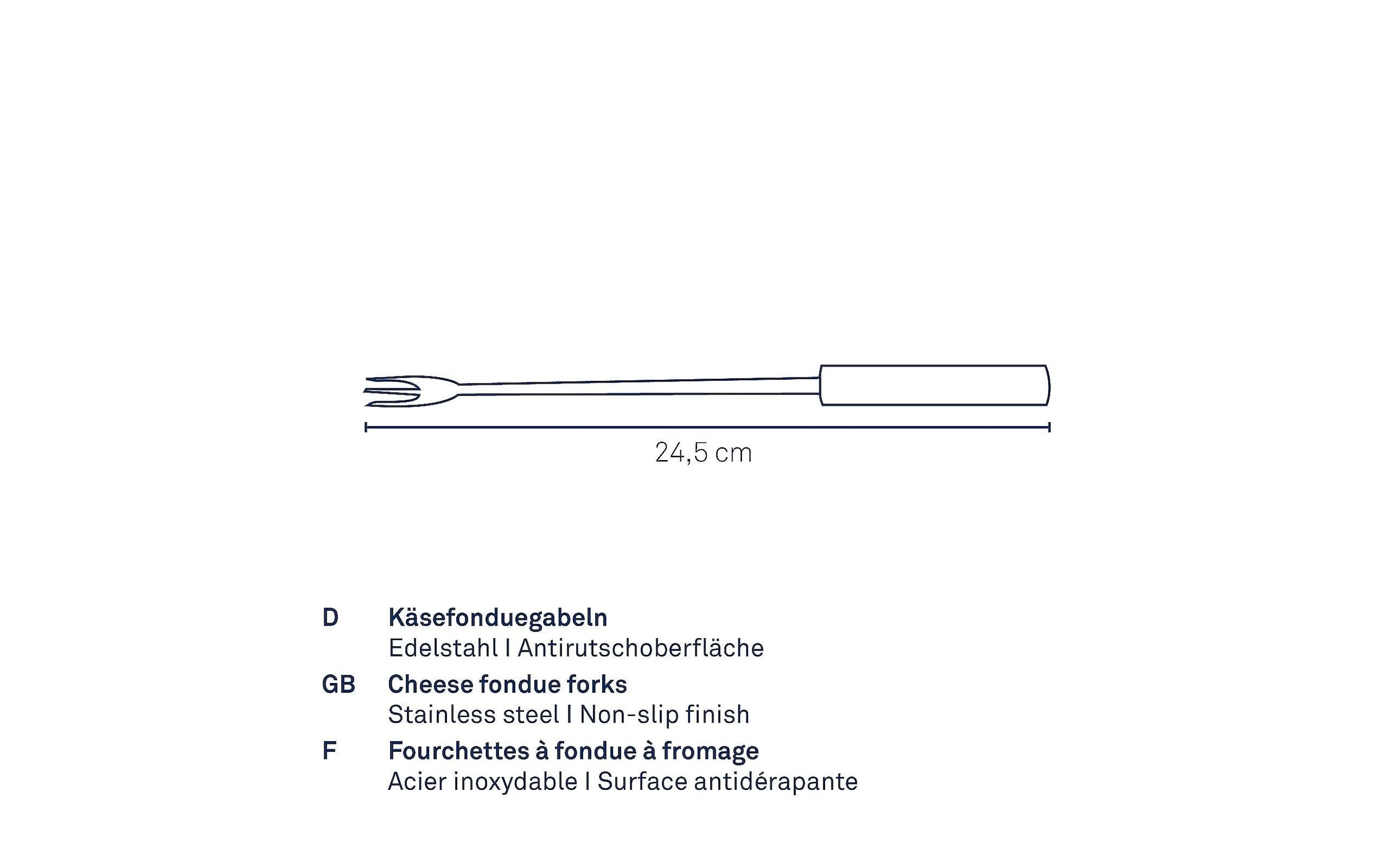 kela Fourchette à fondue »Montana 6-teilig«