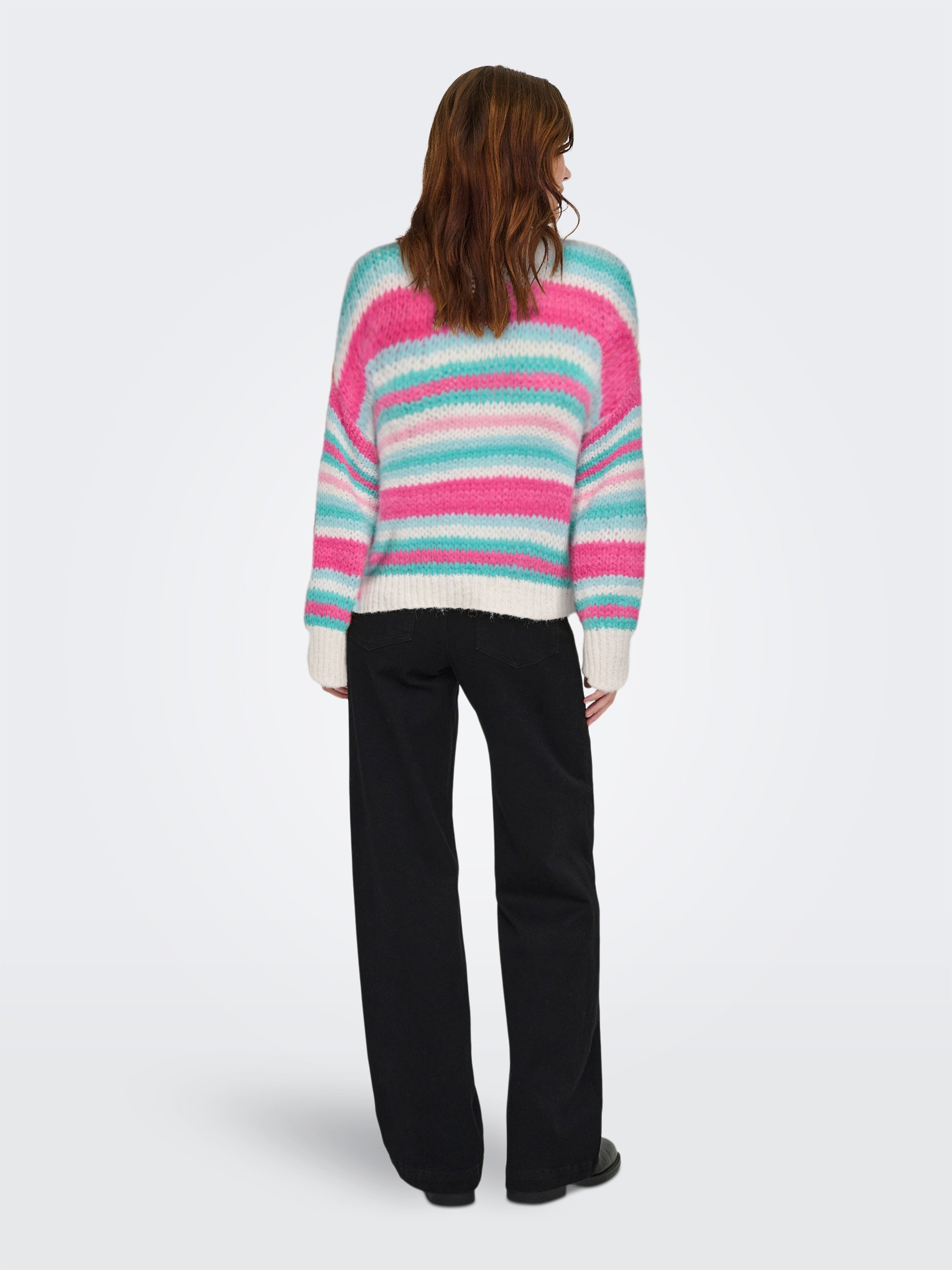 ONLY Strickpullover »ONLALYSSA LIFE LS STRIPE O-NECK CC KNT«
