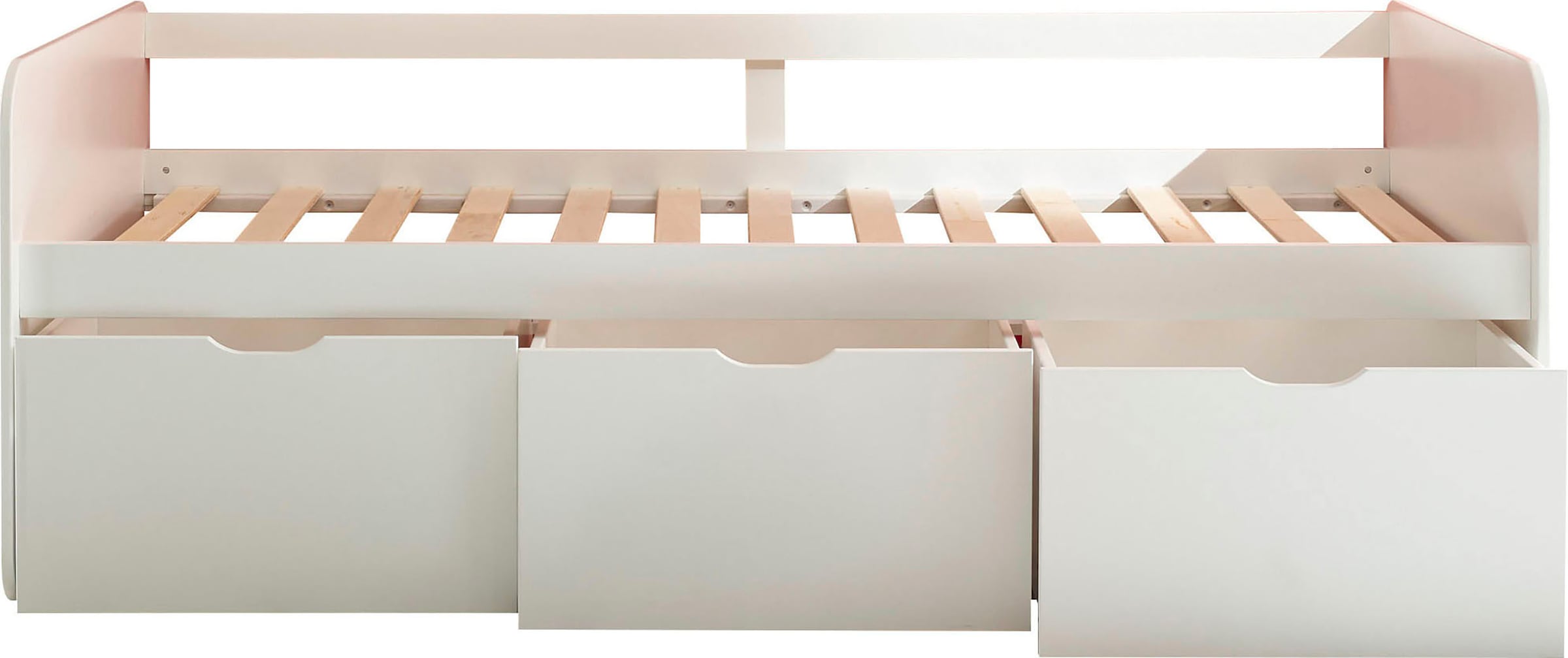 Begabino Lit de rangement »Eino Bett, Einzelbett« comprend 3 tiroirs coulissants