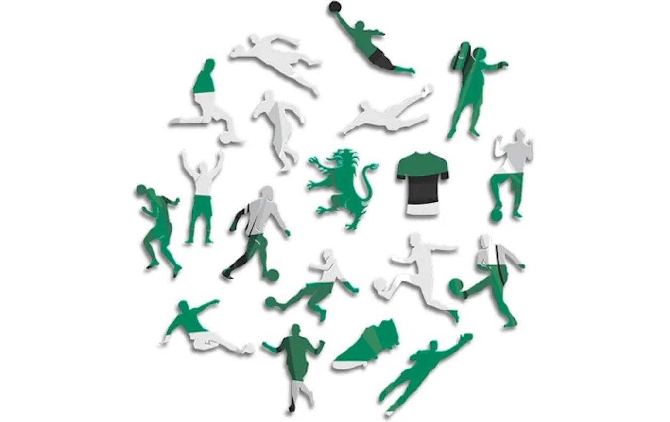   Puzzle »Iconic Sporting CP – Trikot« Holzart: Birke (Herkunftsland: China)