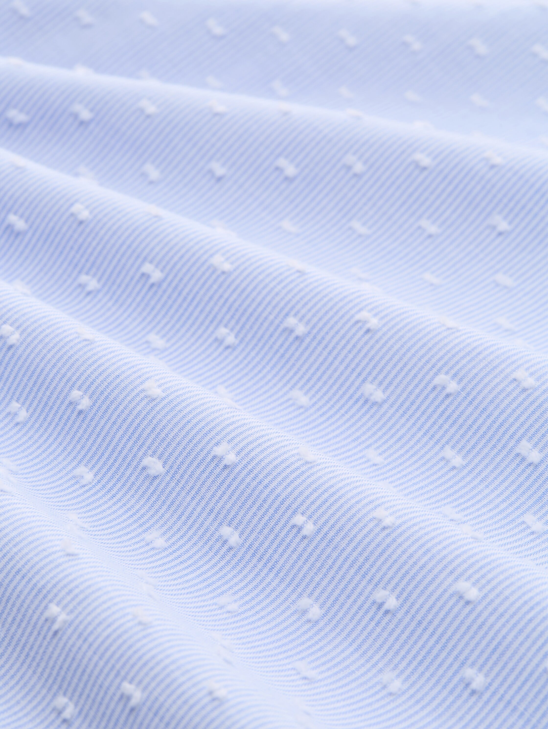 TOM TAILOR Blouse à pression Tunique d'été avec fines rayures et pois