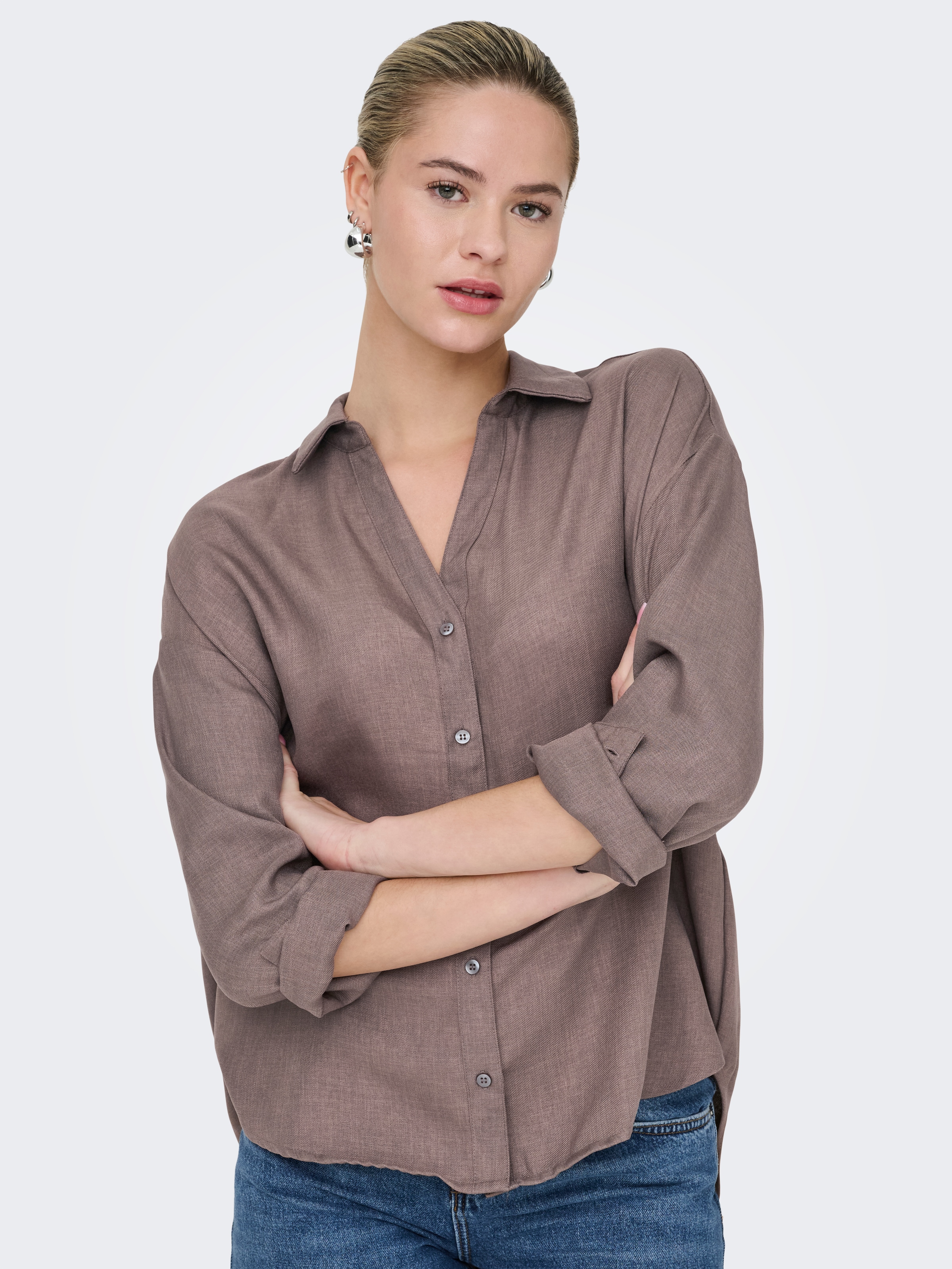 ONLY Blouse chemise »ONLHARRIET LIFE L/S SHIRT WVN«
