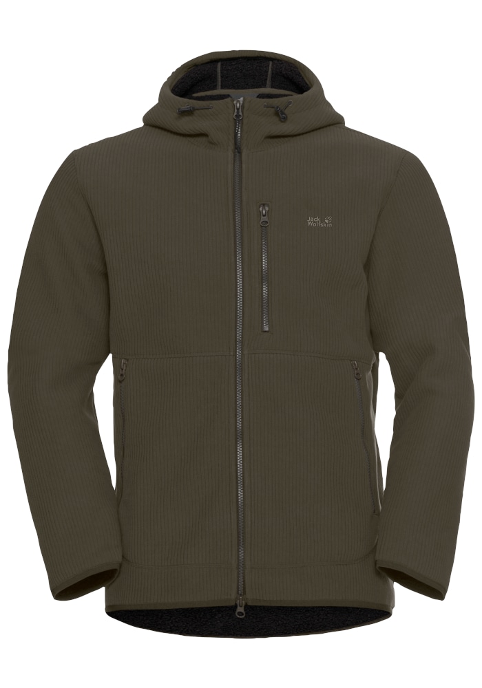 Jack Wolfskin Veste polaire »LAKE RIDGE HOODED JKT M« avec capuche avec capuche, chaud, coupe confortable